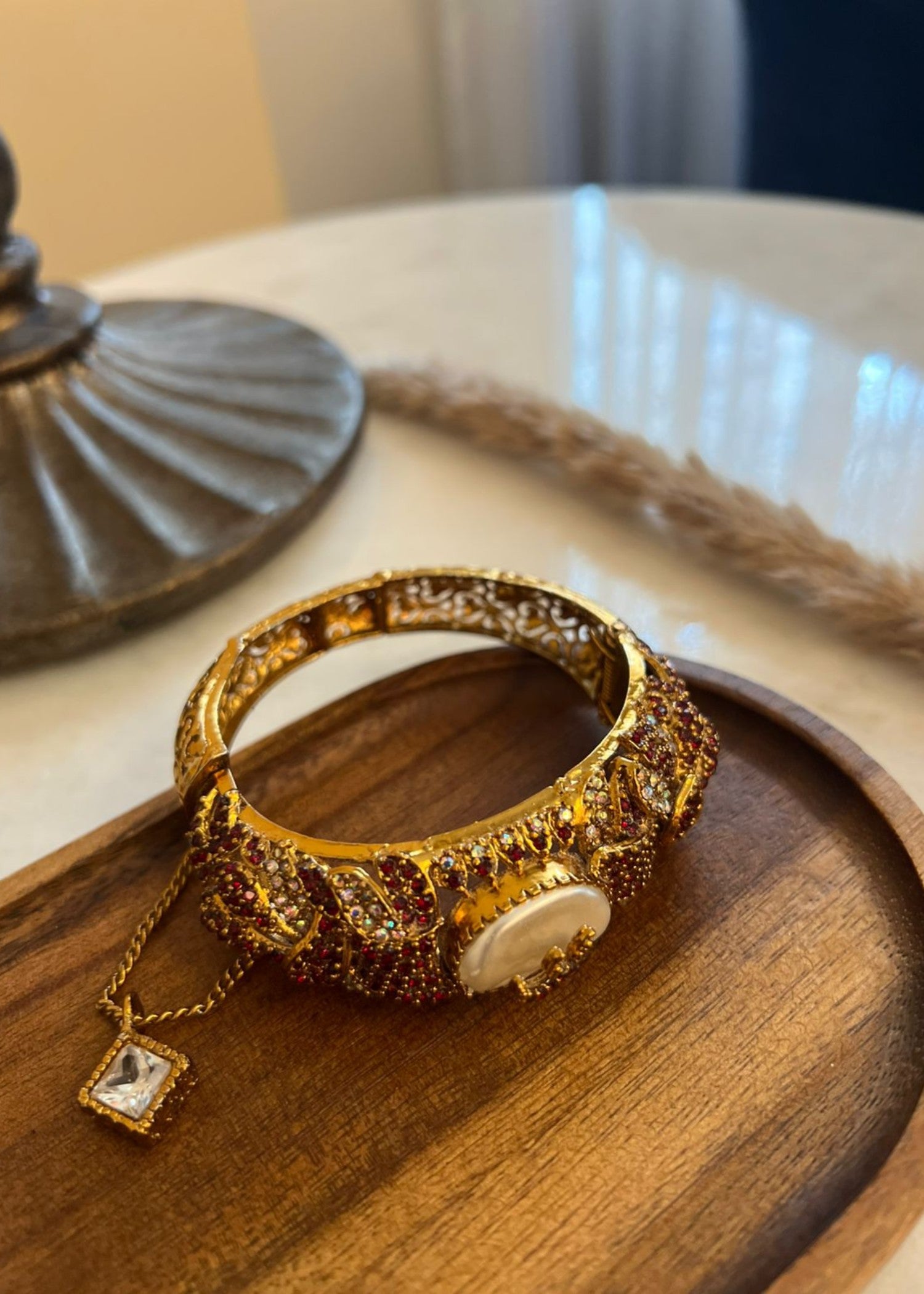 Bangles in Red Color by - Trendy Women Bangles FLR4364
