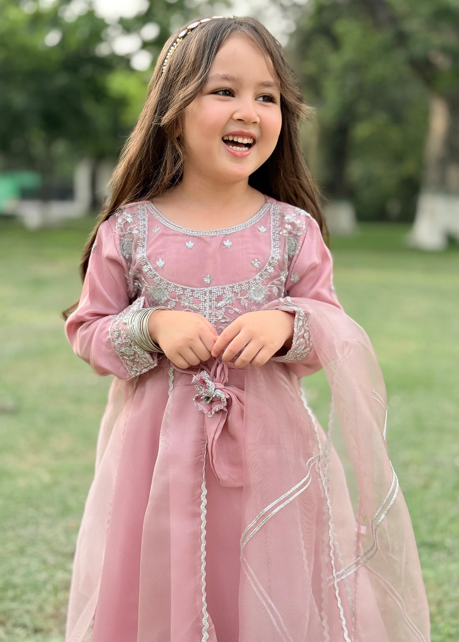 tissue Pishwas in Baby pink