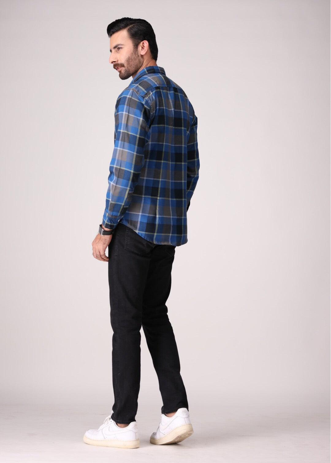flannel Casual Shirt in Blue