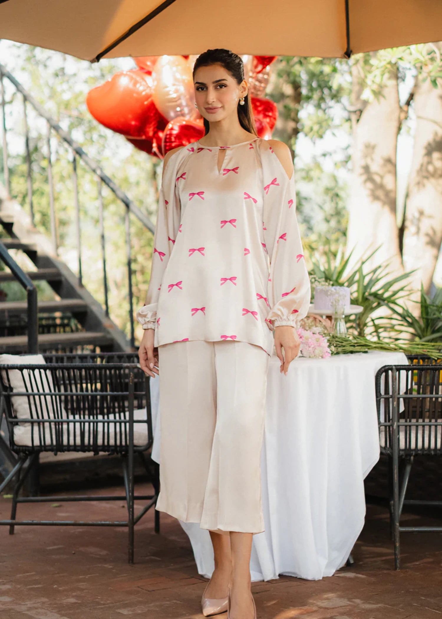 silk Top in Ivory