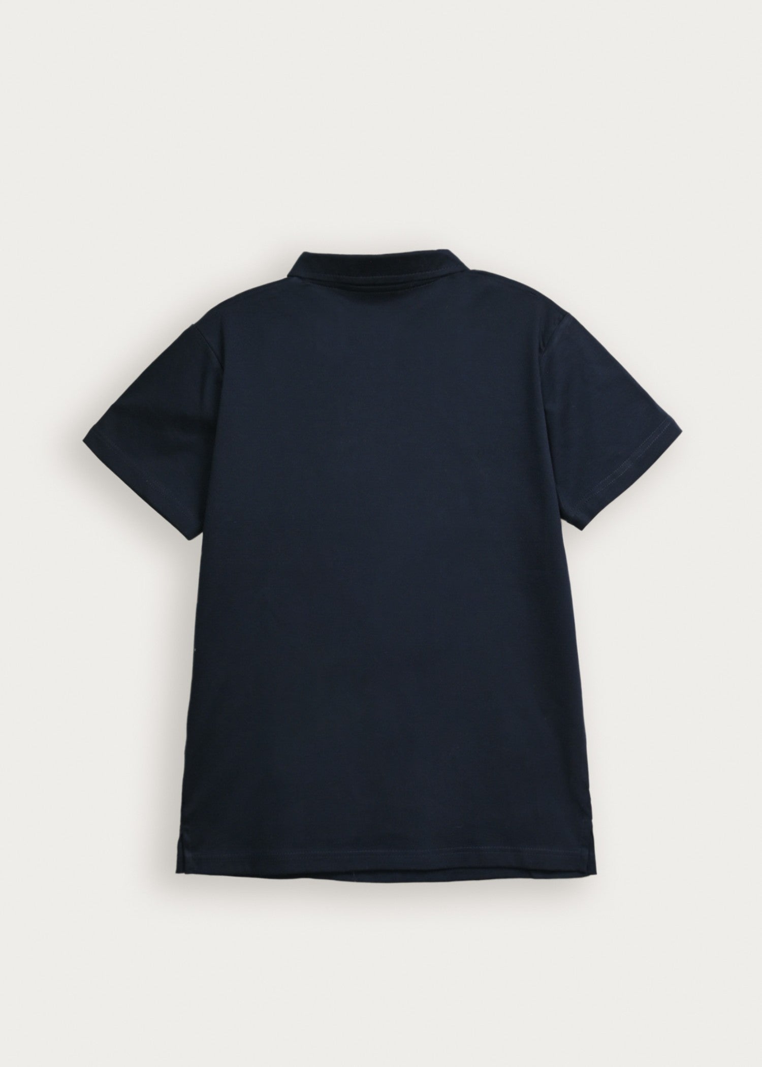 interlock knit Polo Shirt in Navy blue