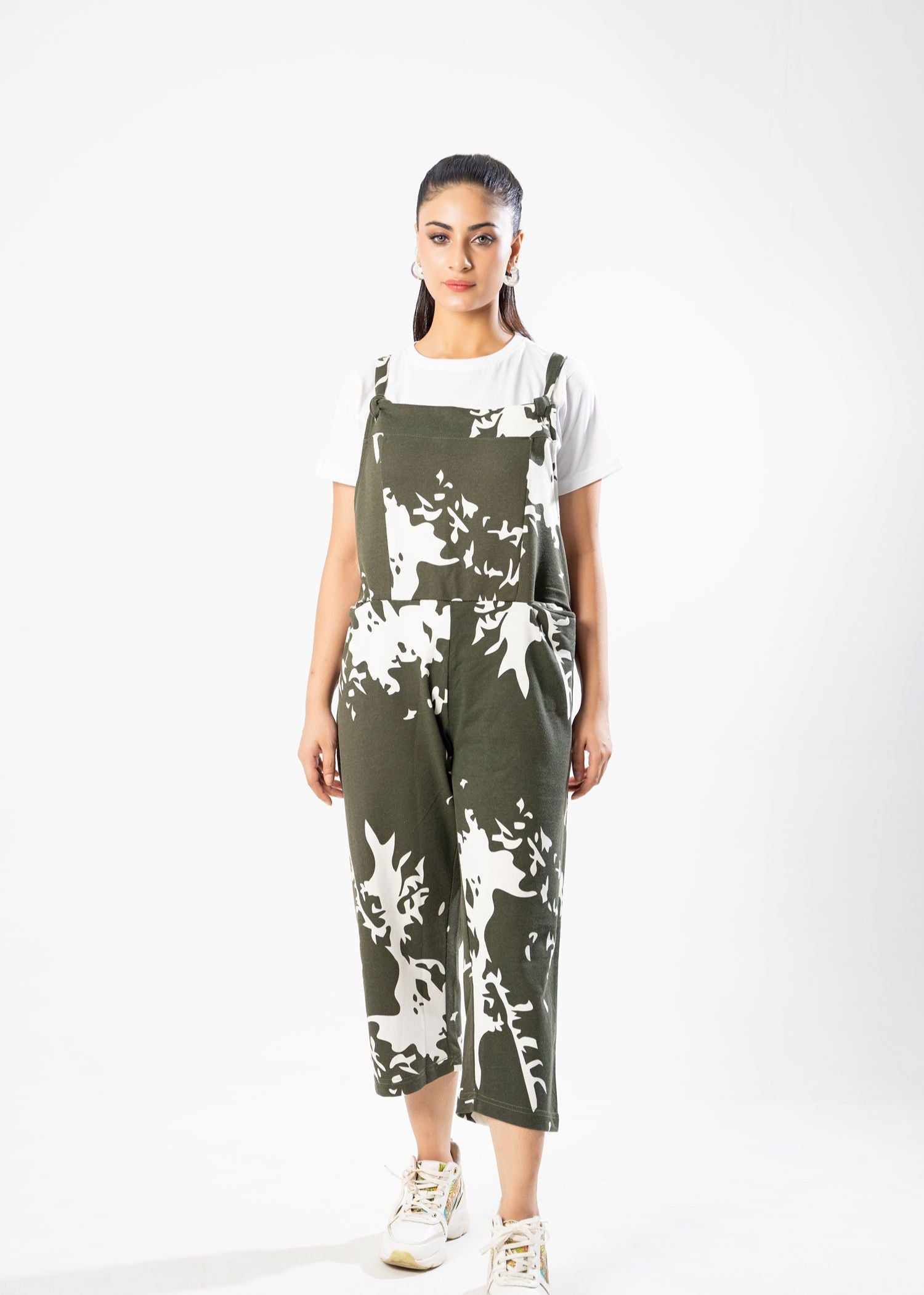 terry Jumpsuit in Green