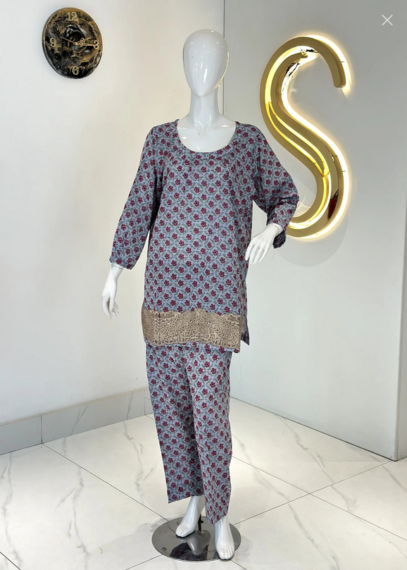 textured wash & wear Co Ord Sets in Powder blue