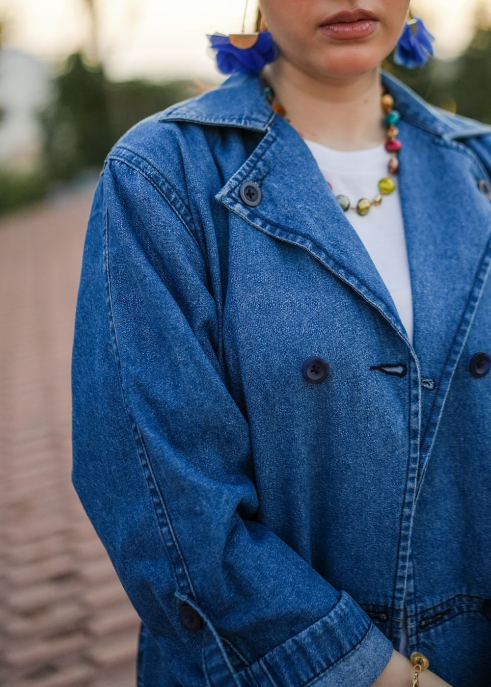 denim Coat in Blue