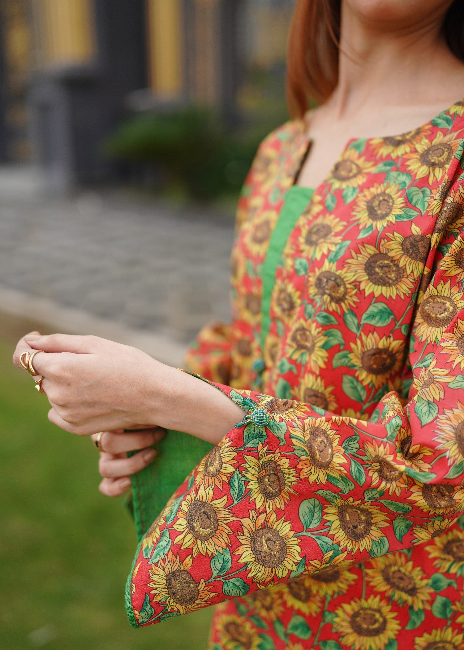 cotton dobby Co Ord Sets in Sunset orange