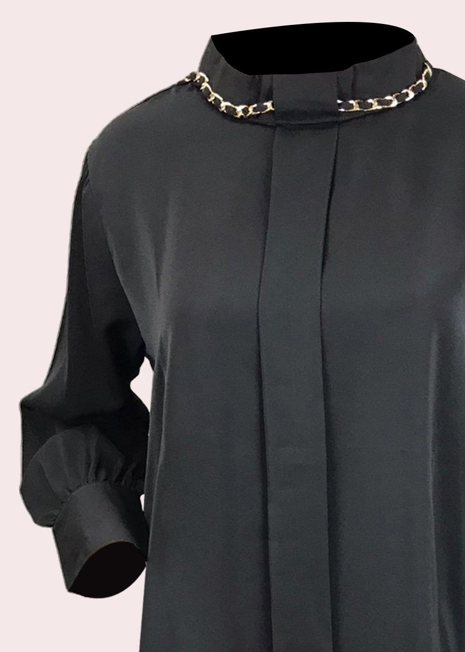 rayon Tunic in Black