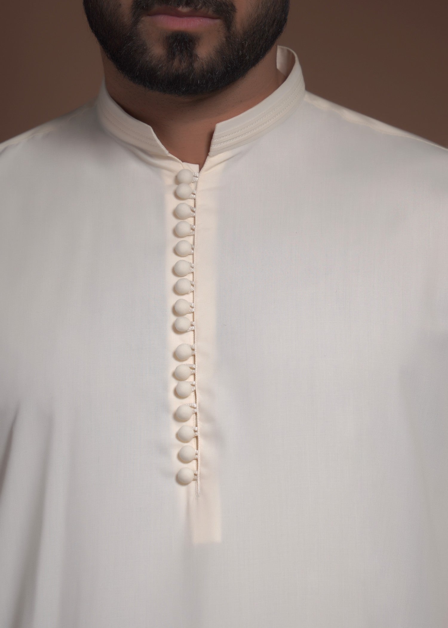 cotton viscose Kurta Set in Cream