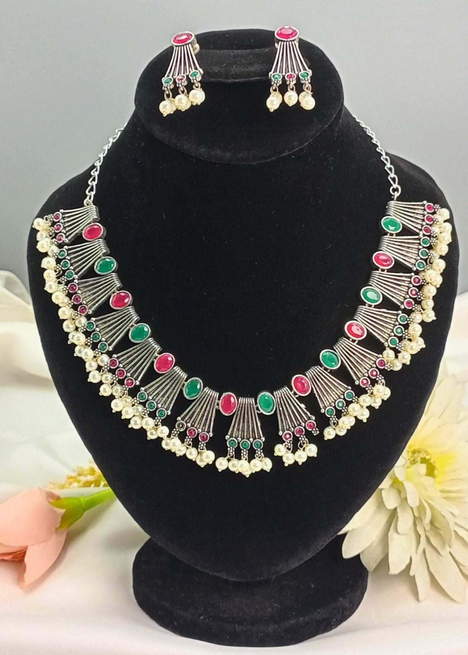 Jewelry Set in Multi Color by - Trendy Women Jewelry Set EMZ0007