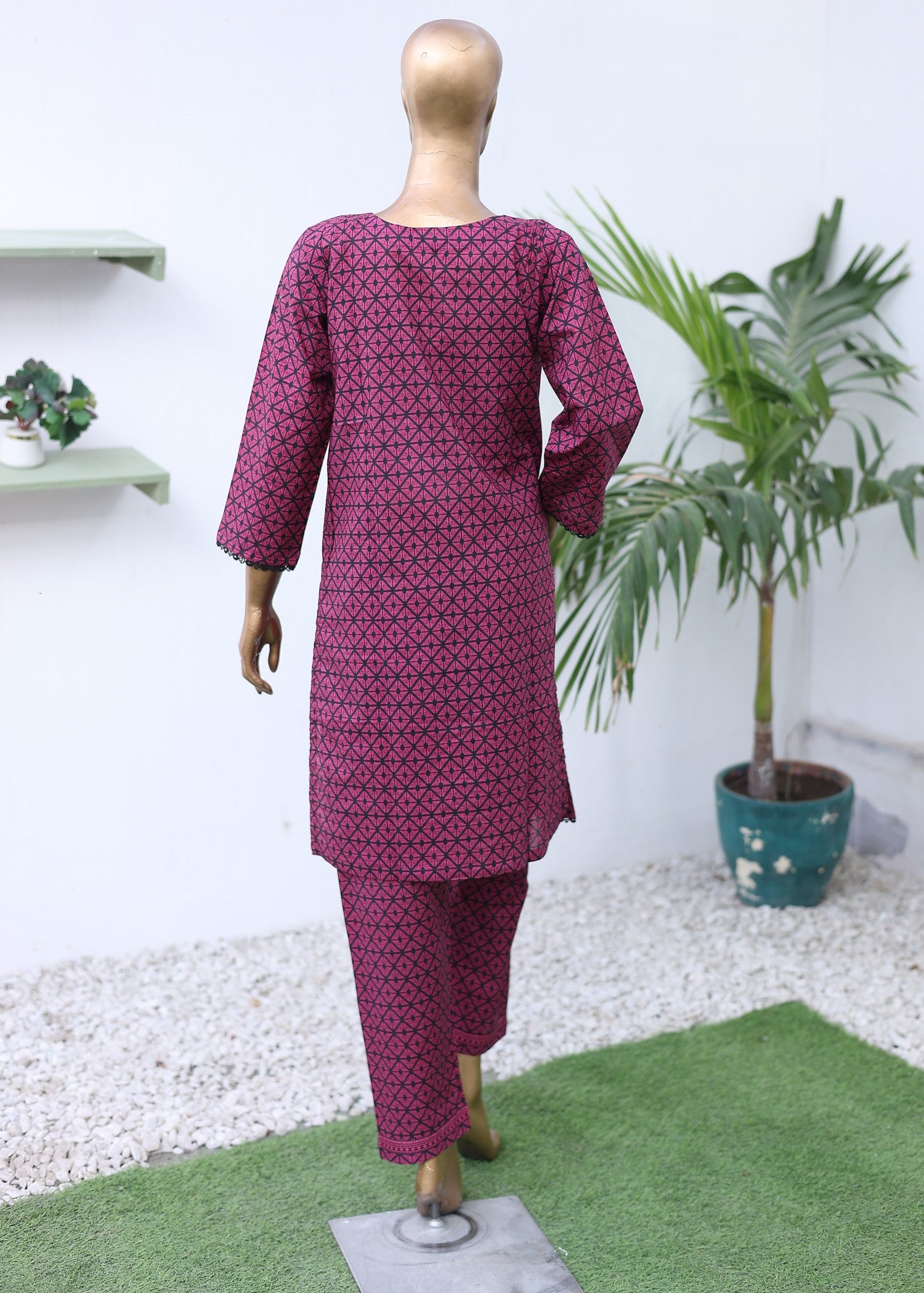 lawn Co Ord Sets in Magenta haze
