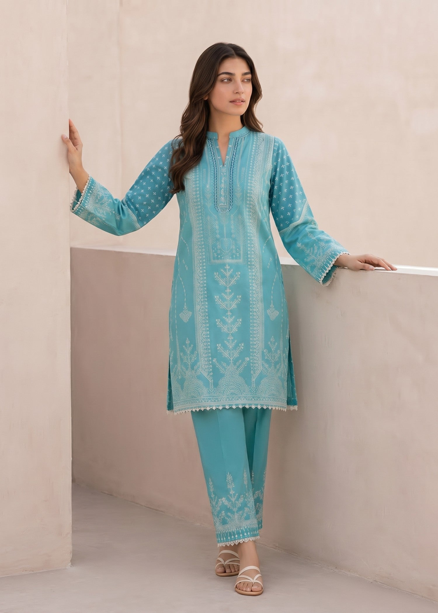 cambric Unstitched in Aquamarine