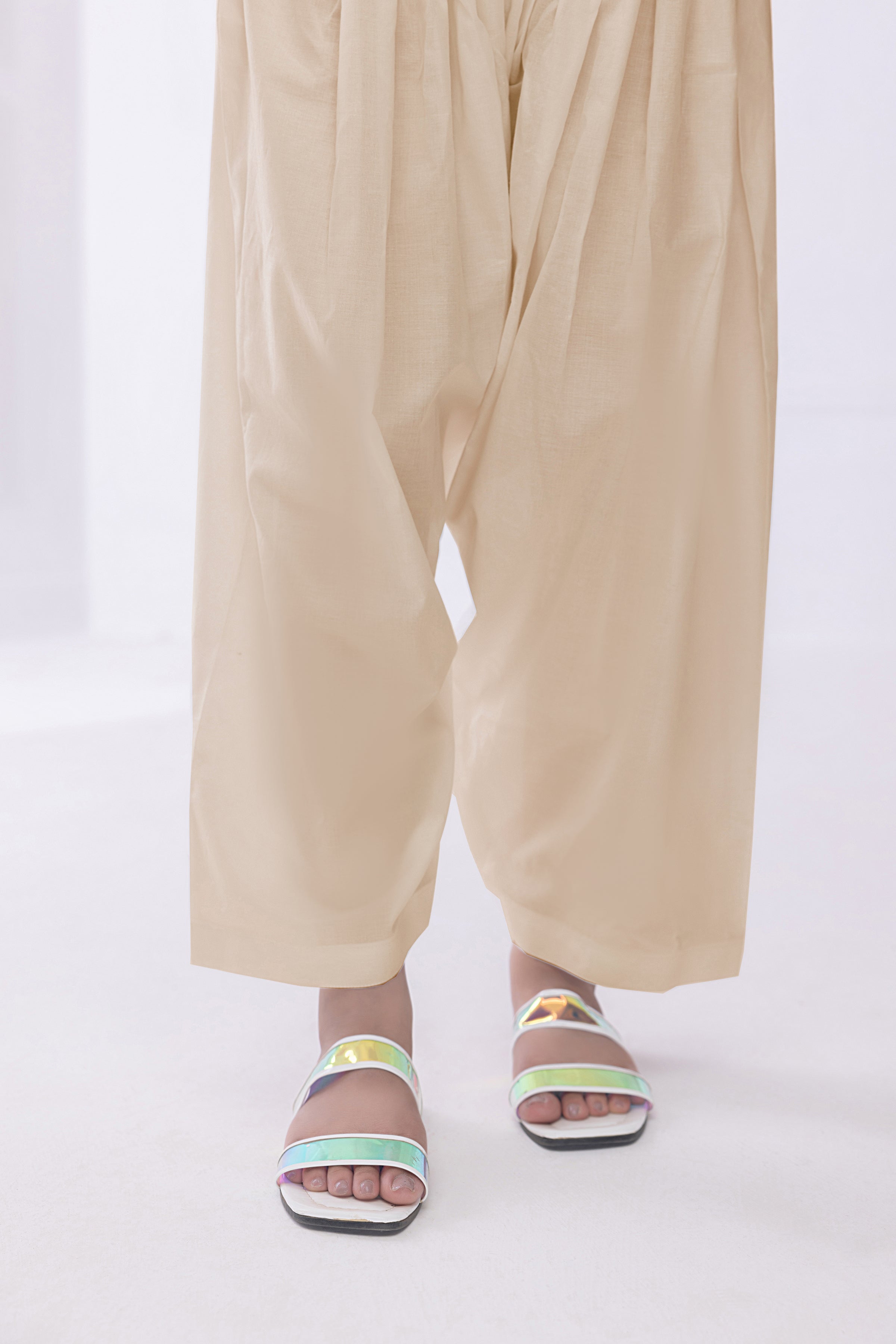 cambric Shalwar in Beige