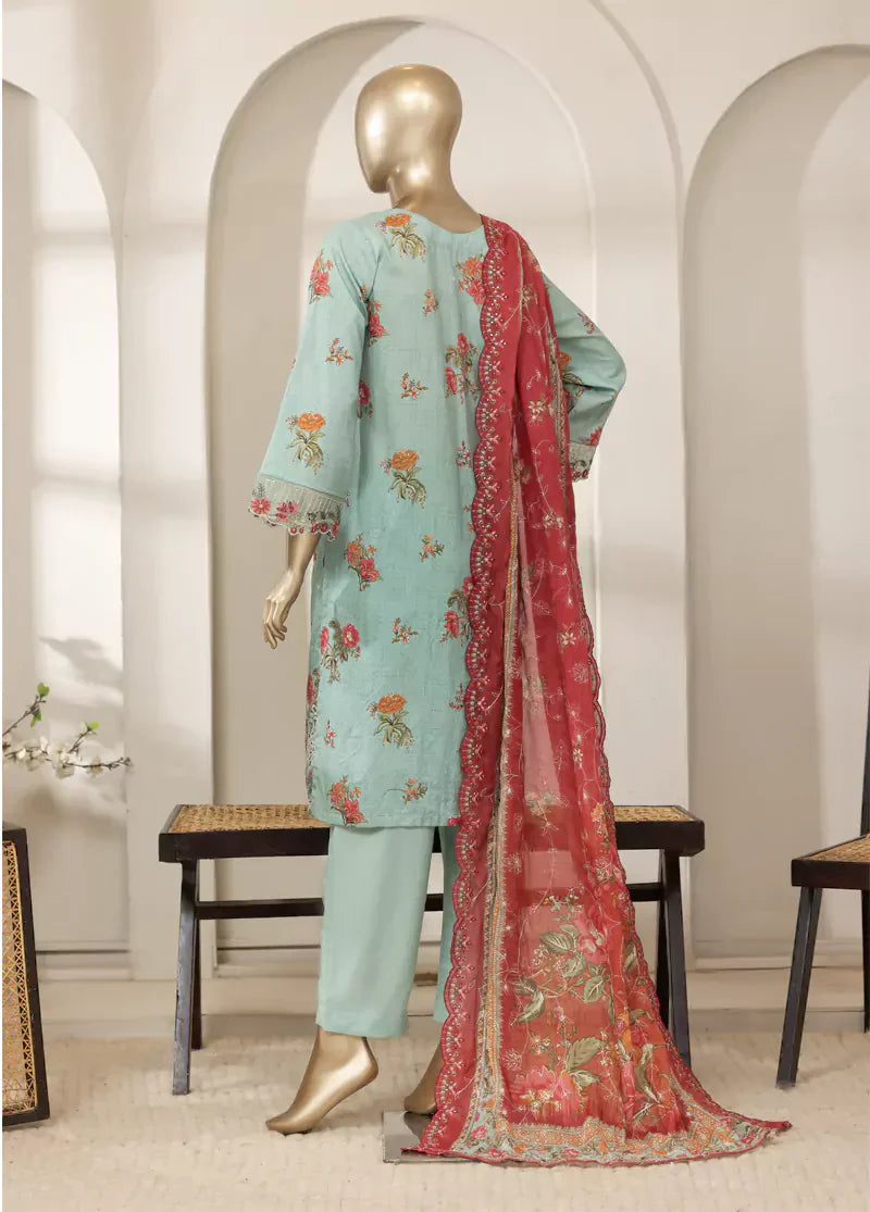 Stitched Laserkari Lawn – 3