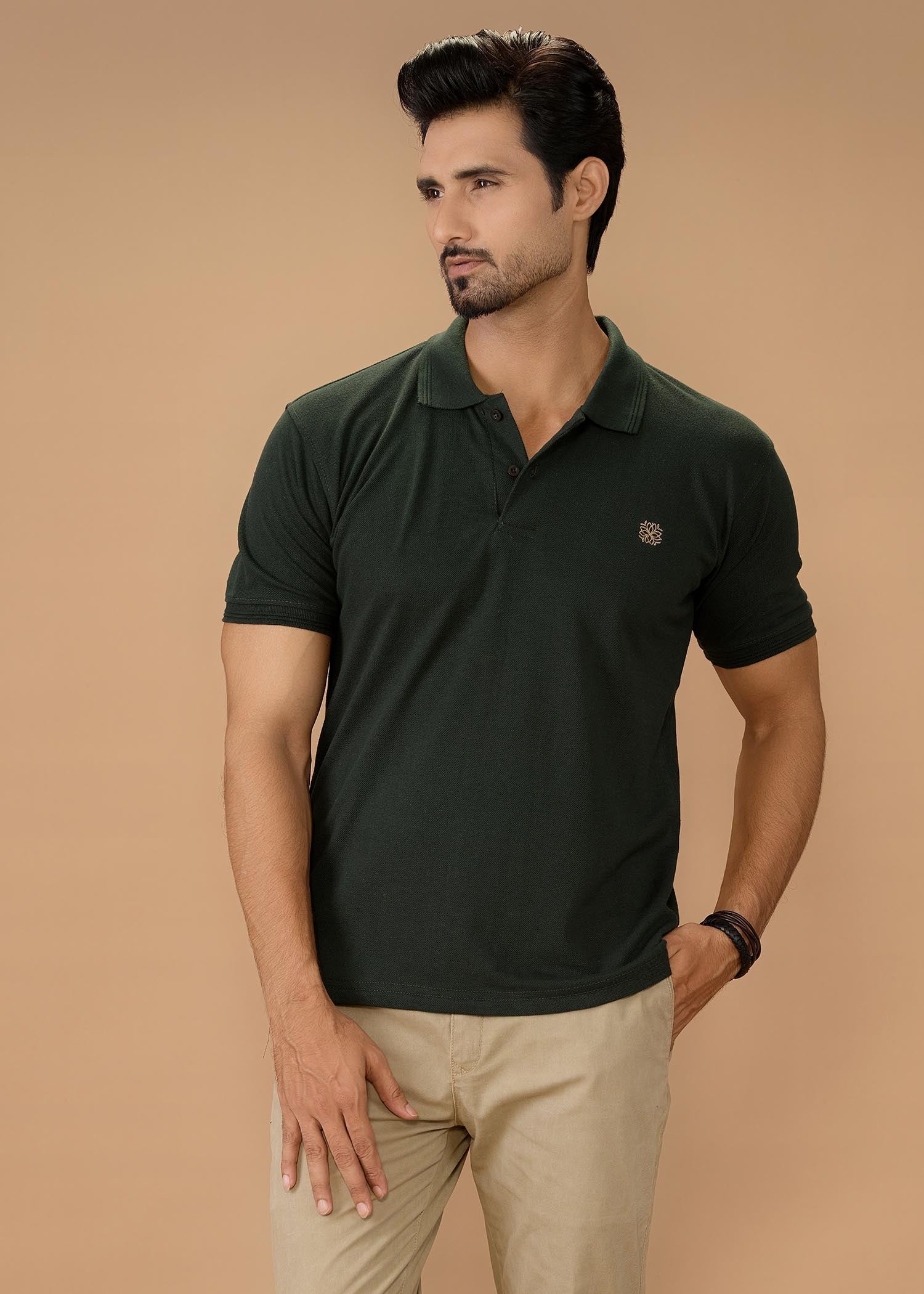 porque/pique Polo Shirt in Dark green