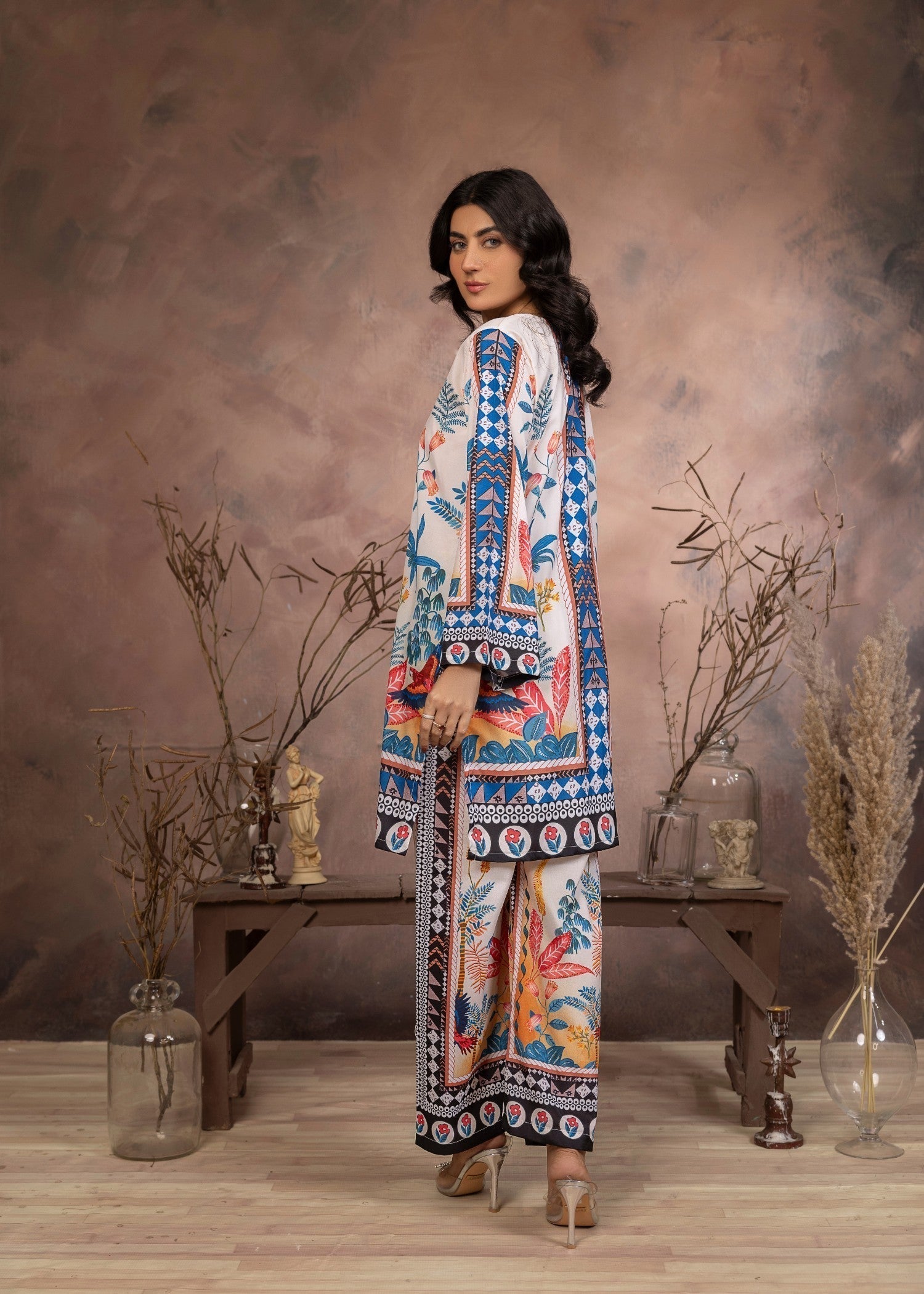 polyester crepe Co Ord Sets in White