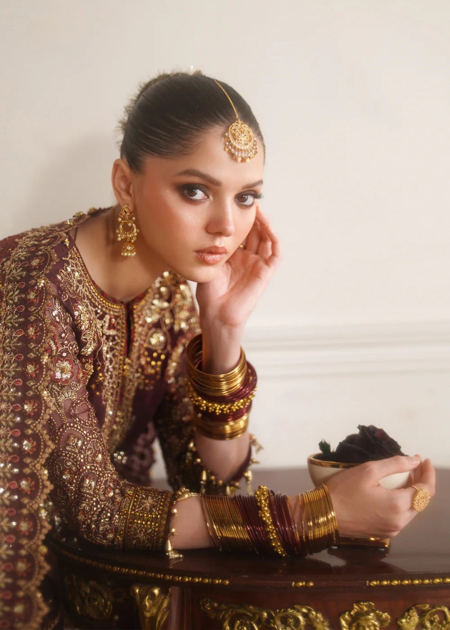 chiffon Sharara in Red