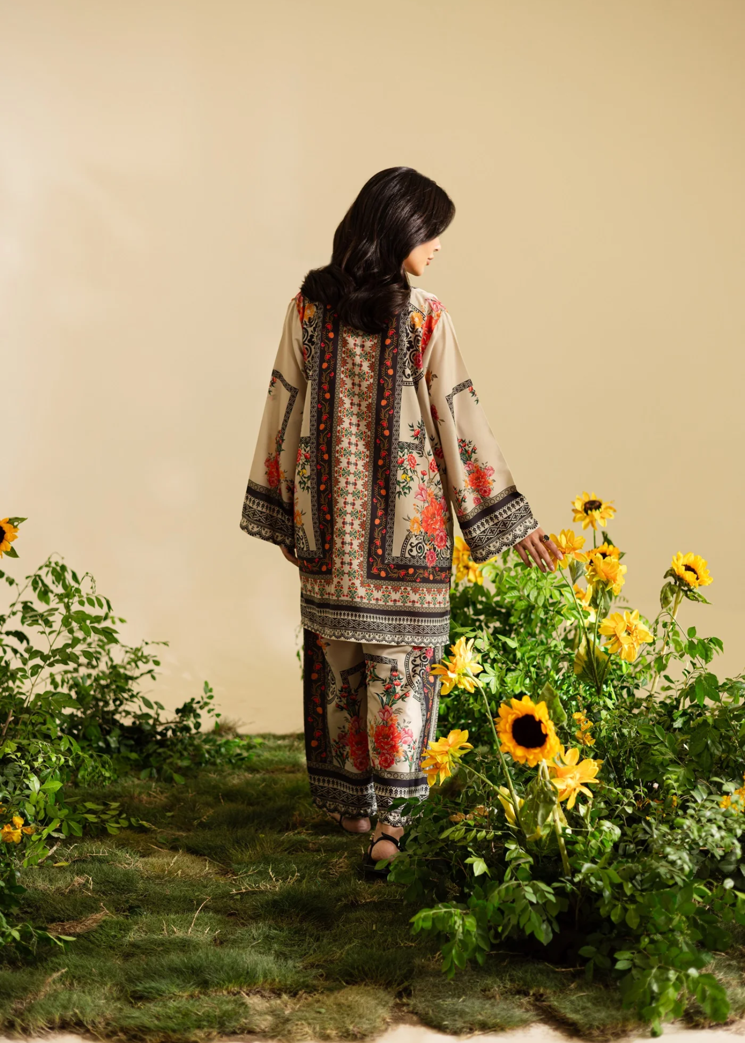 poly lawn Co Ord Sets in Tan brown