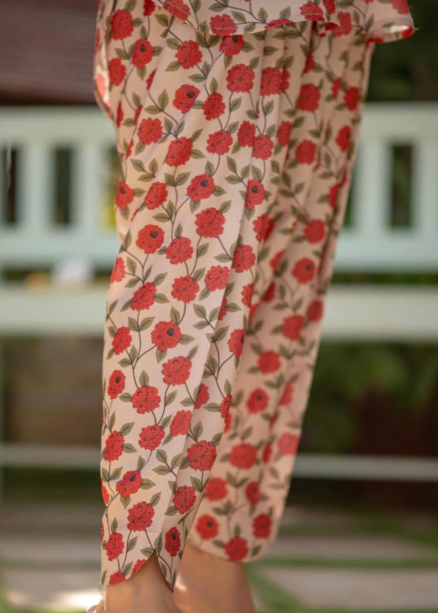swiss lawn Co Ord Sets in Red