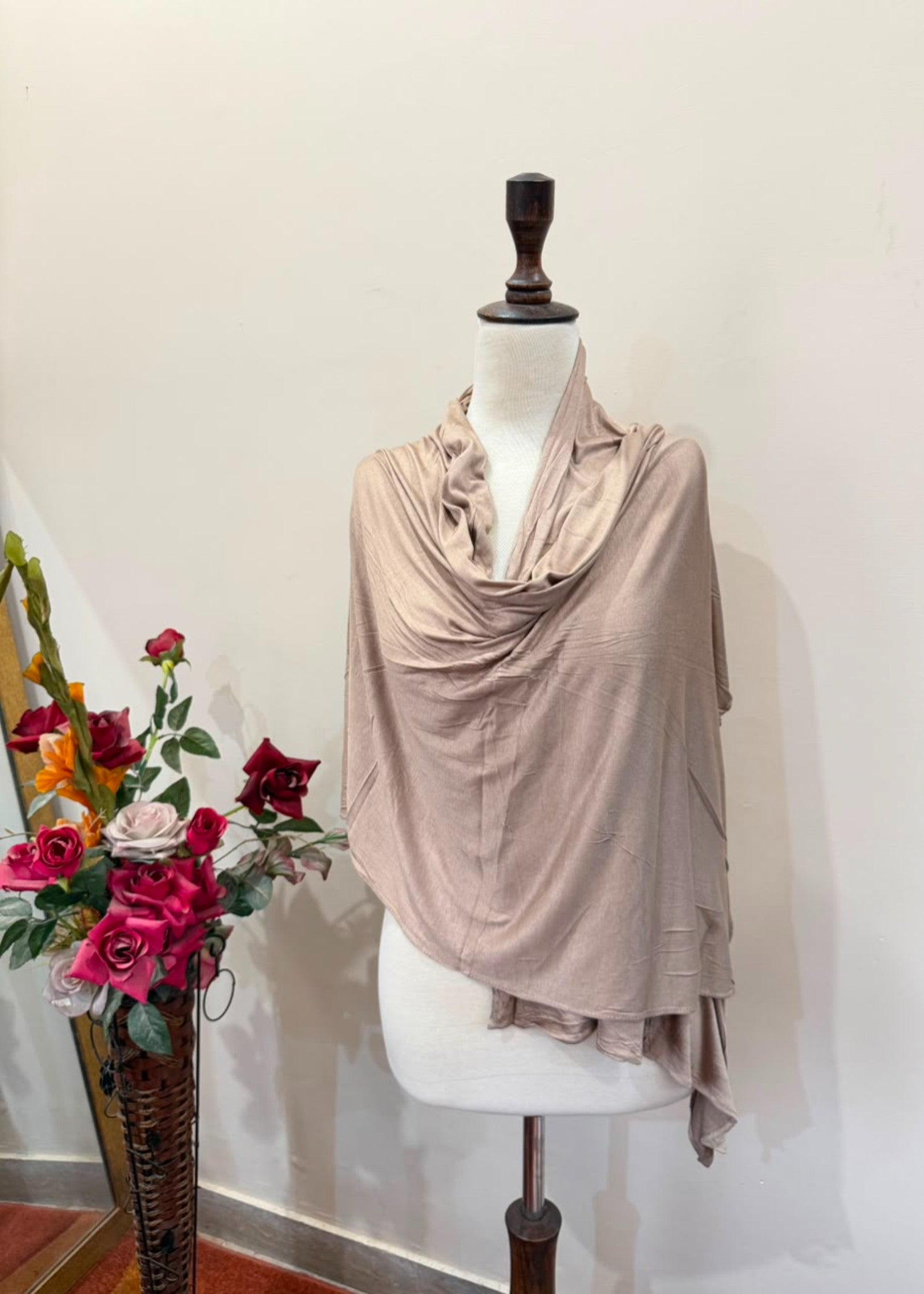 jersey knit Hijab in Wheat