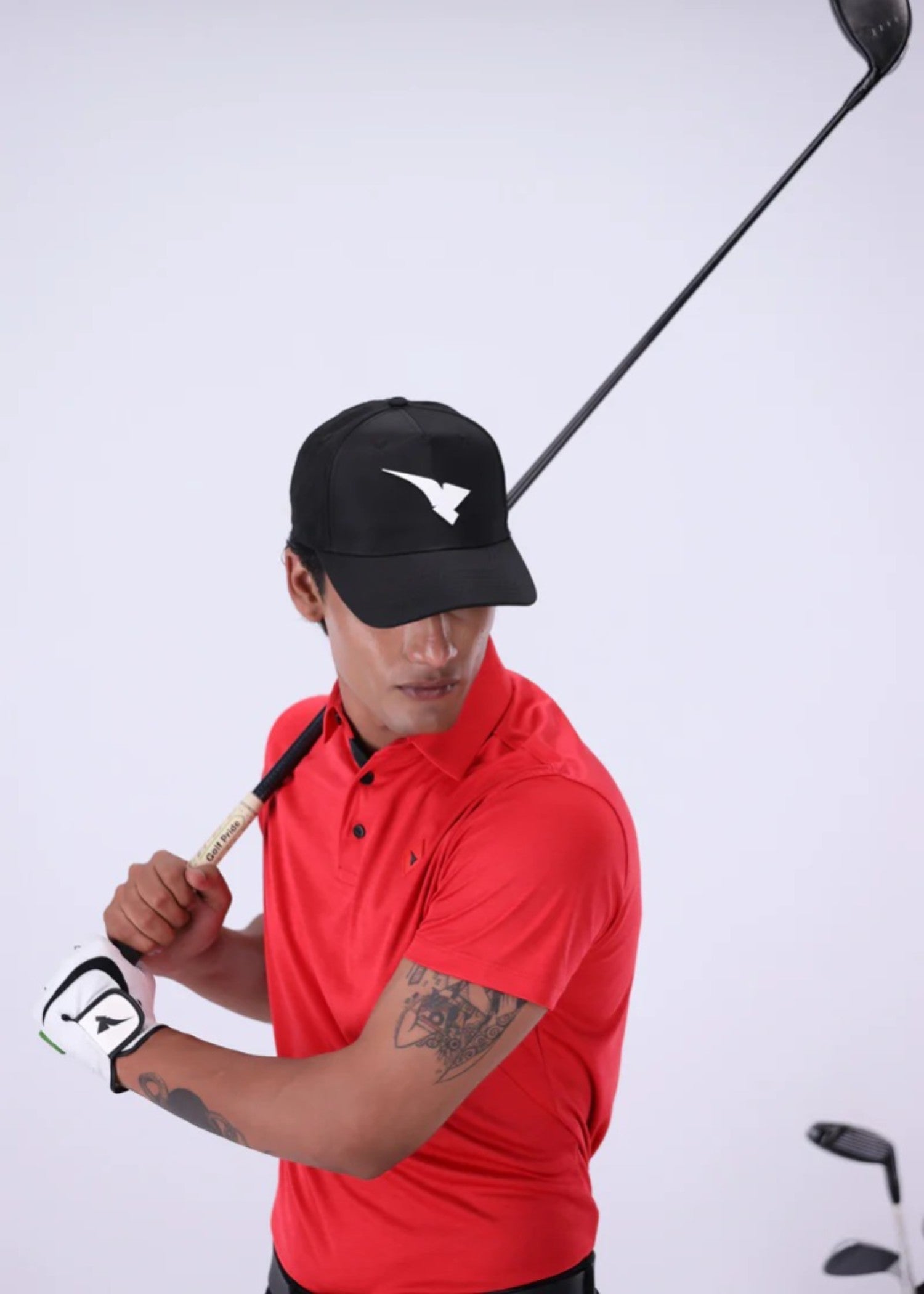 microfiber polyester Polo Shirt in Red