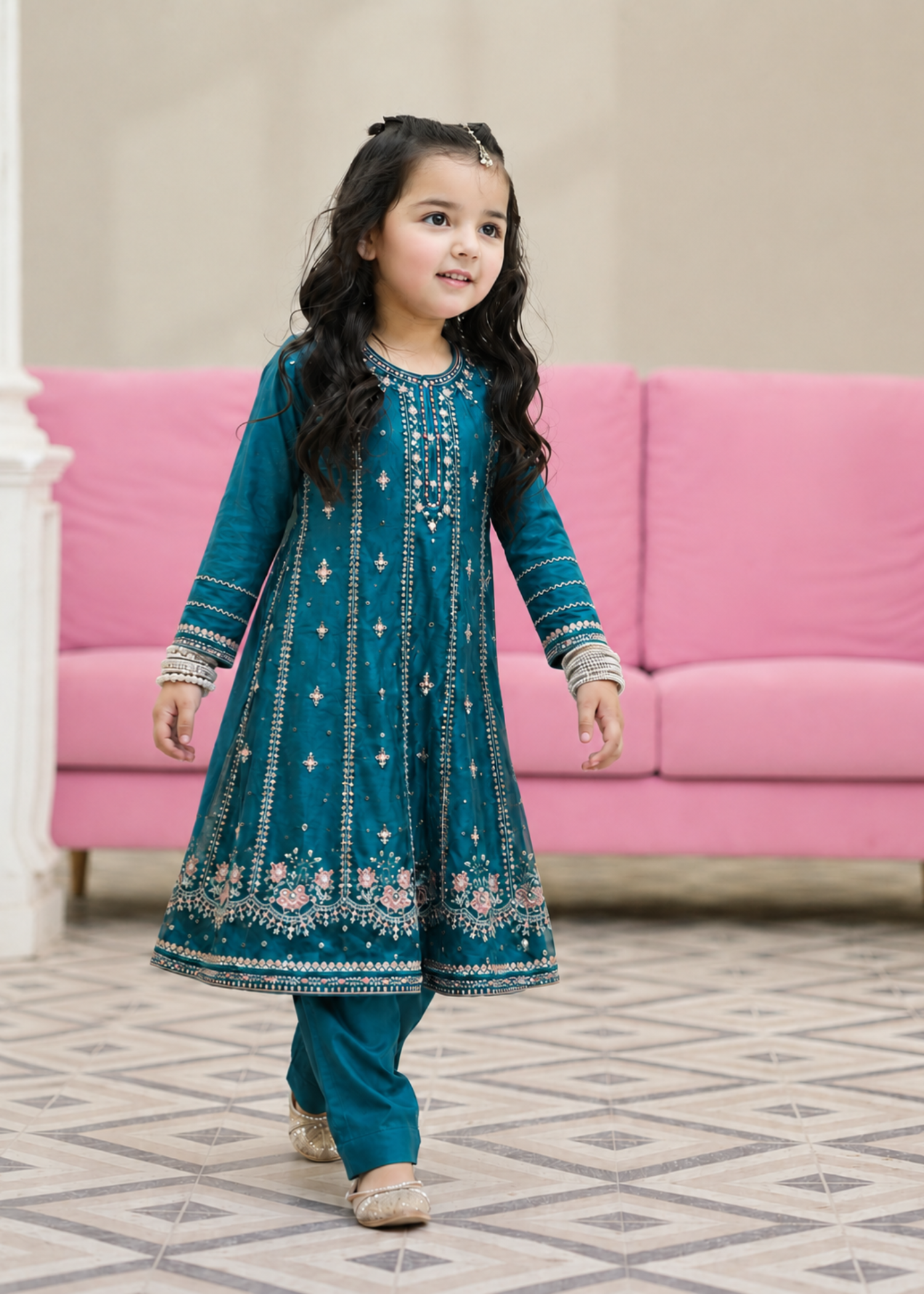 net Pishwas in Teal