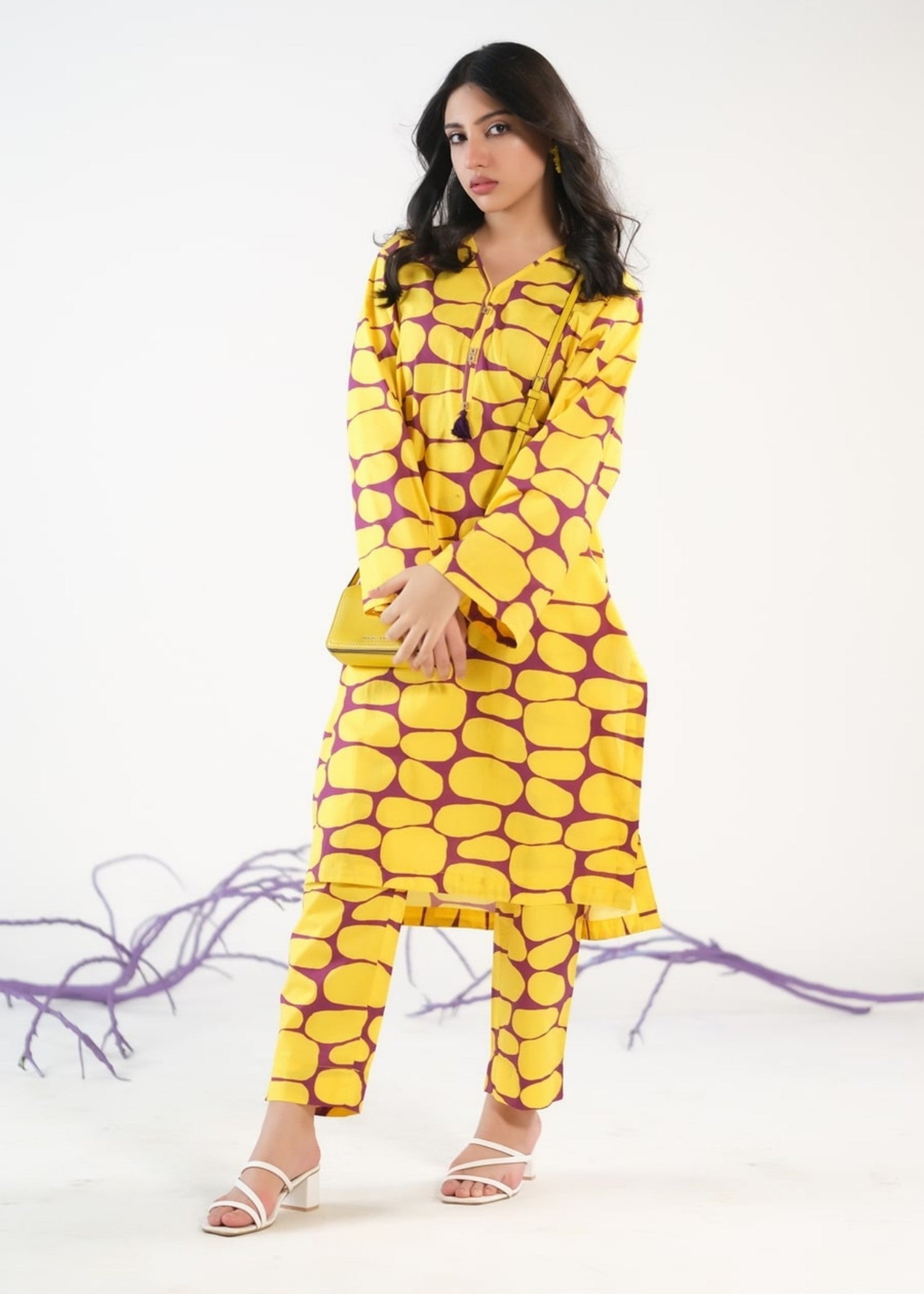 cambric Co Ord Sets in Yellow