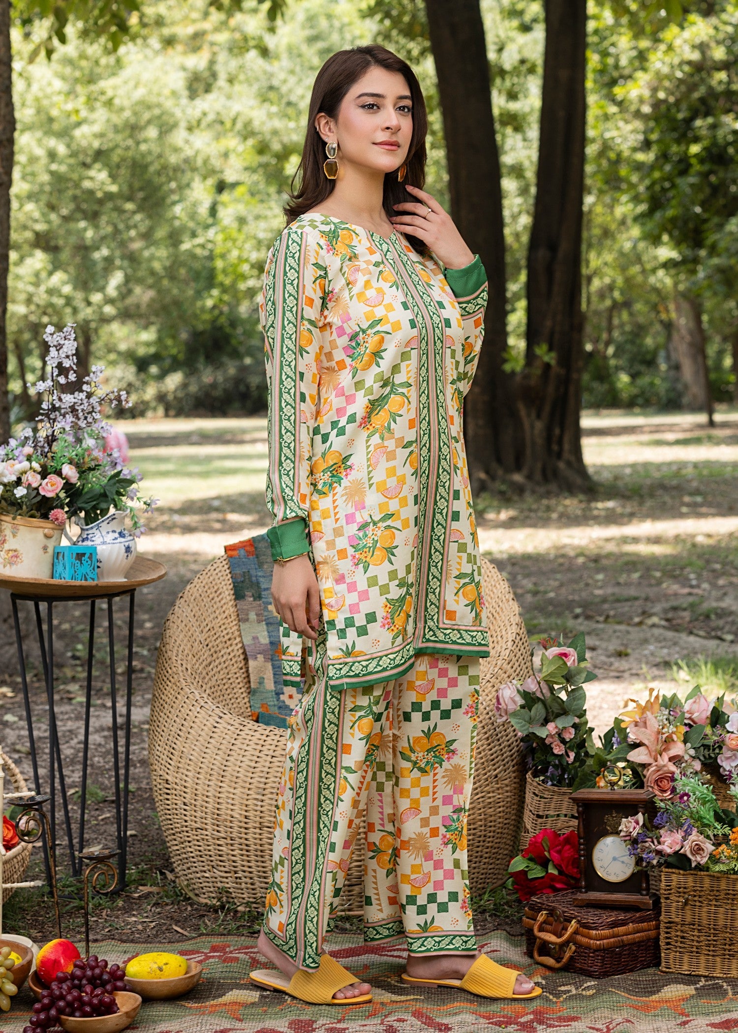 cotton silk Co Ord Sets in Multi