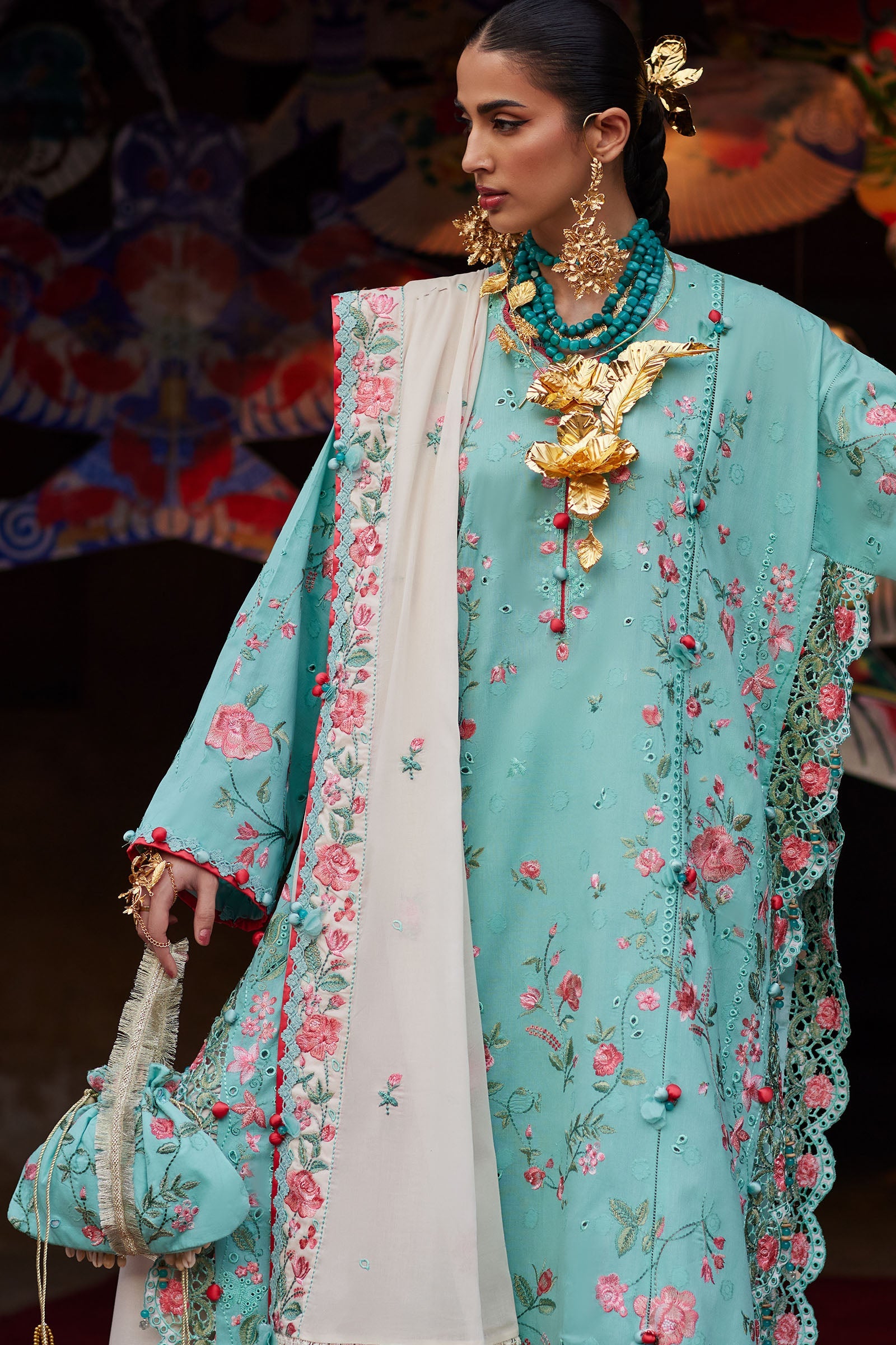 Kashmee Luxury Eid Lawn – GULRAAZ (EL26-08 B)