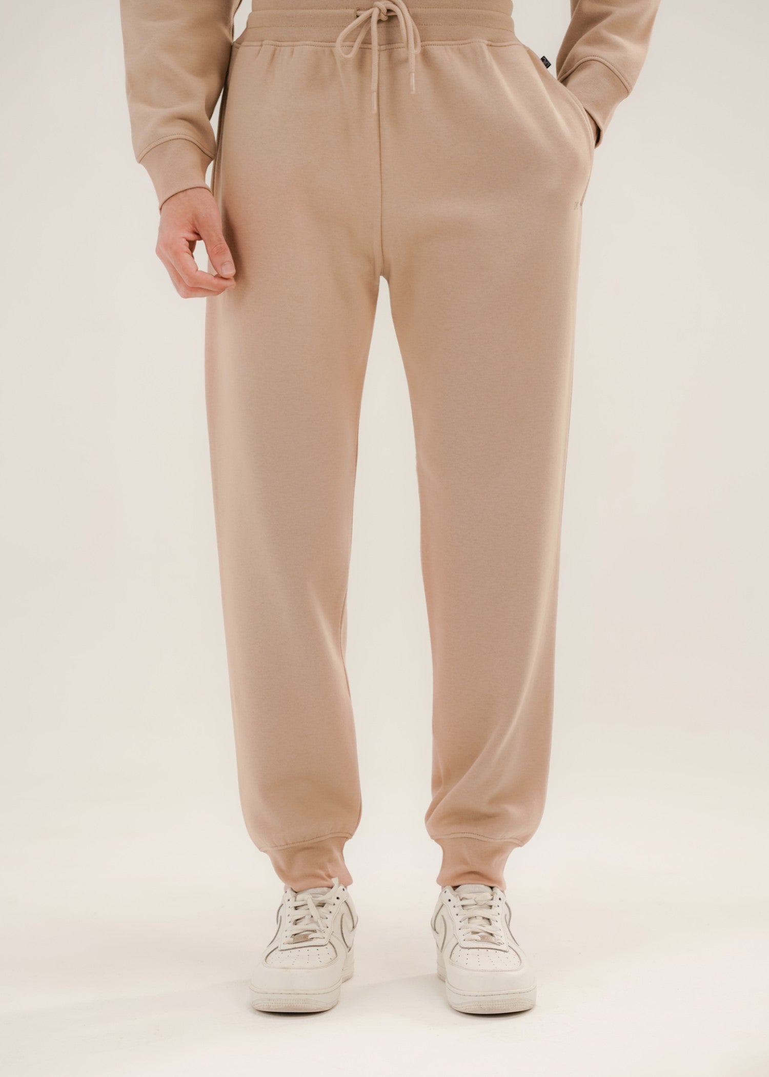 fleece Trousers in Almond brown