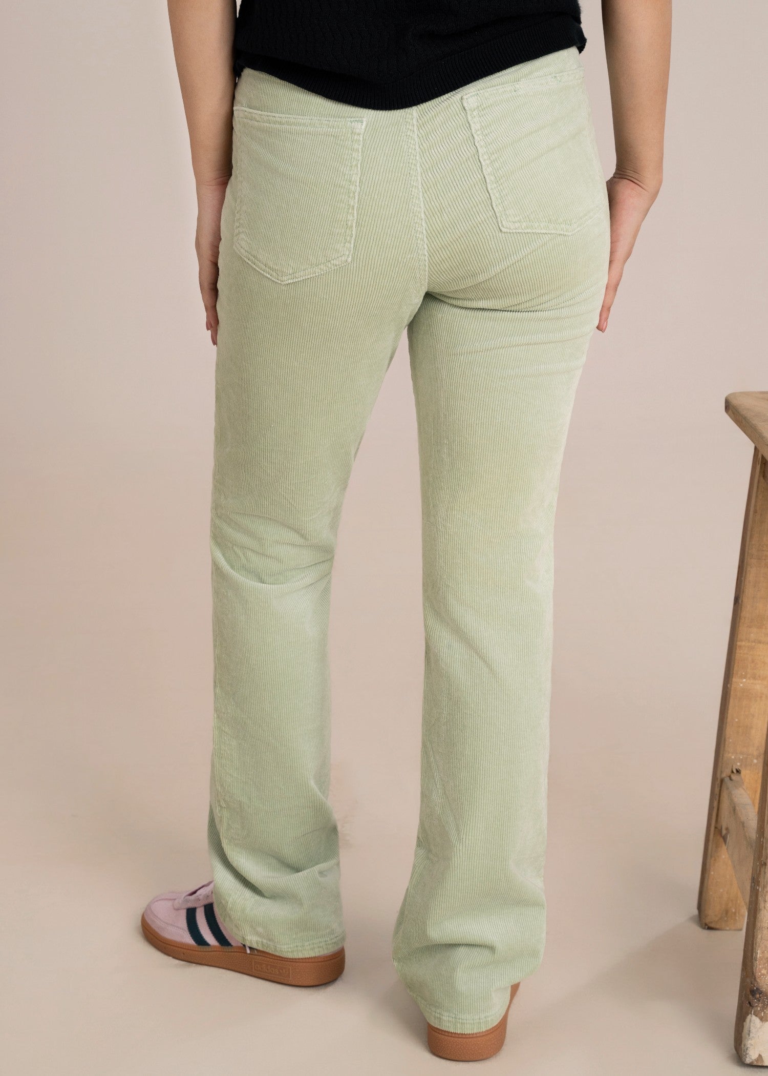 corduroy Pants in Mint green