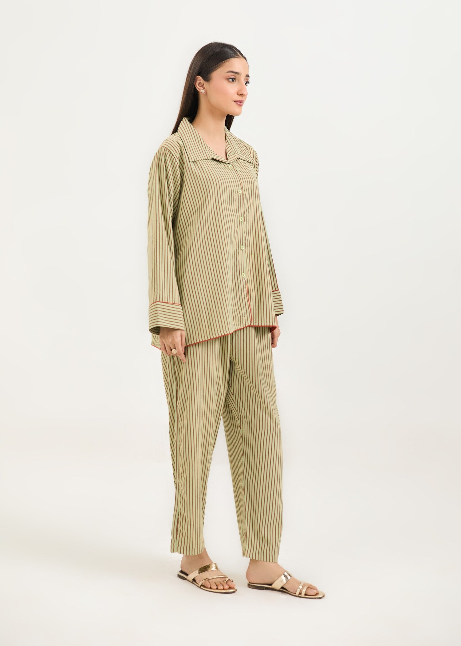 polycotton Co Ord Sets in Acid yellow