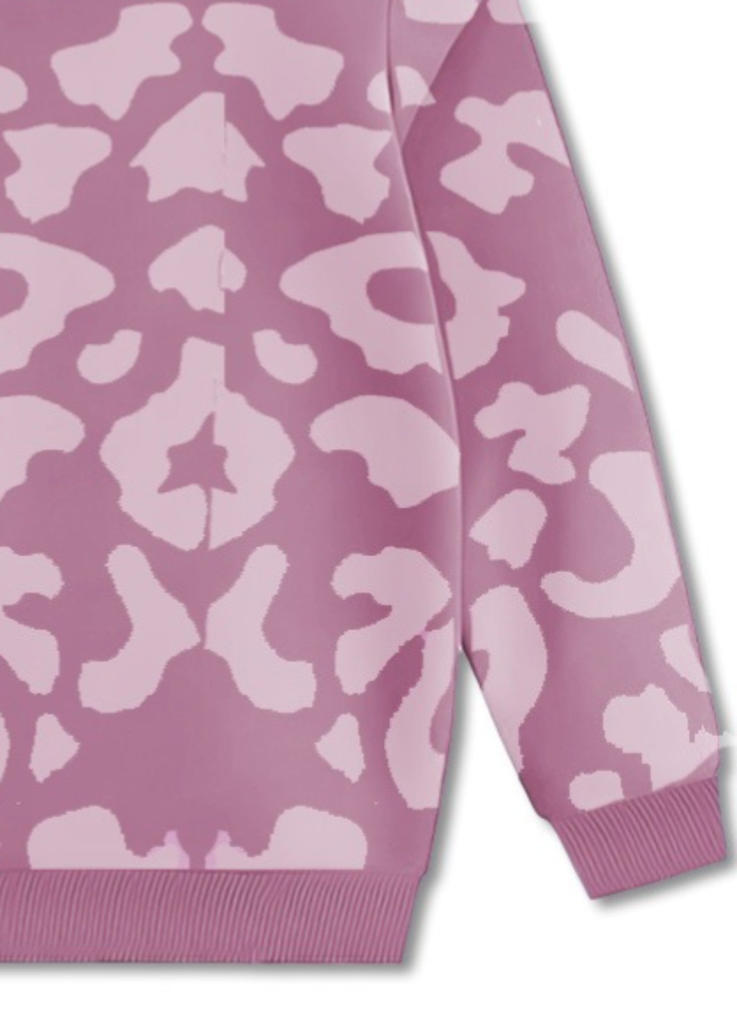 fleece Sweatshirt in Blush pink