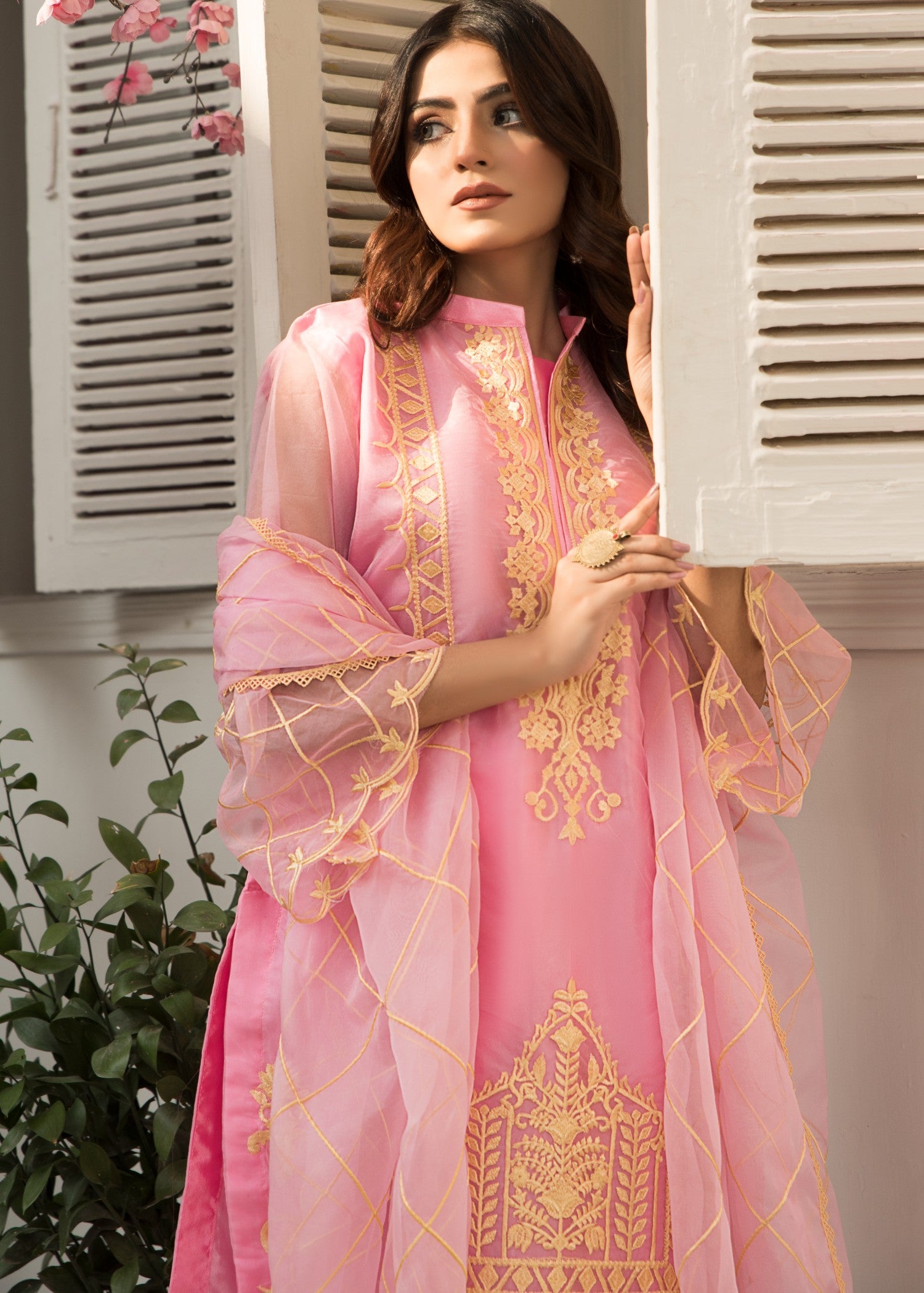 silk Unstitched in Pink