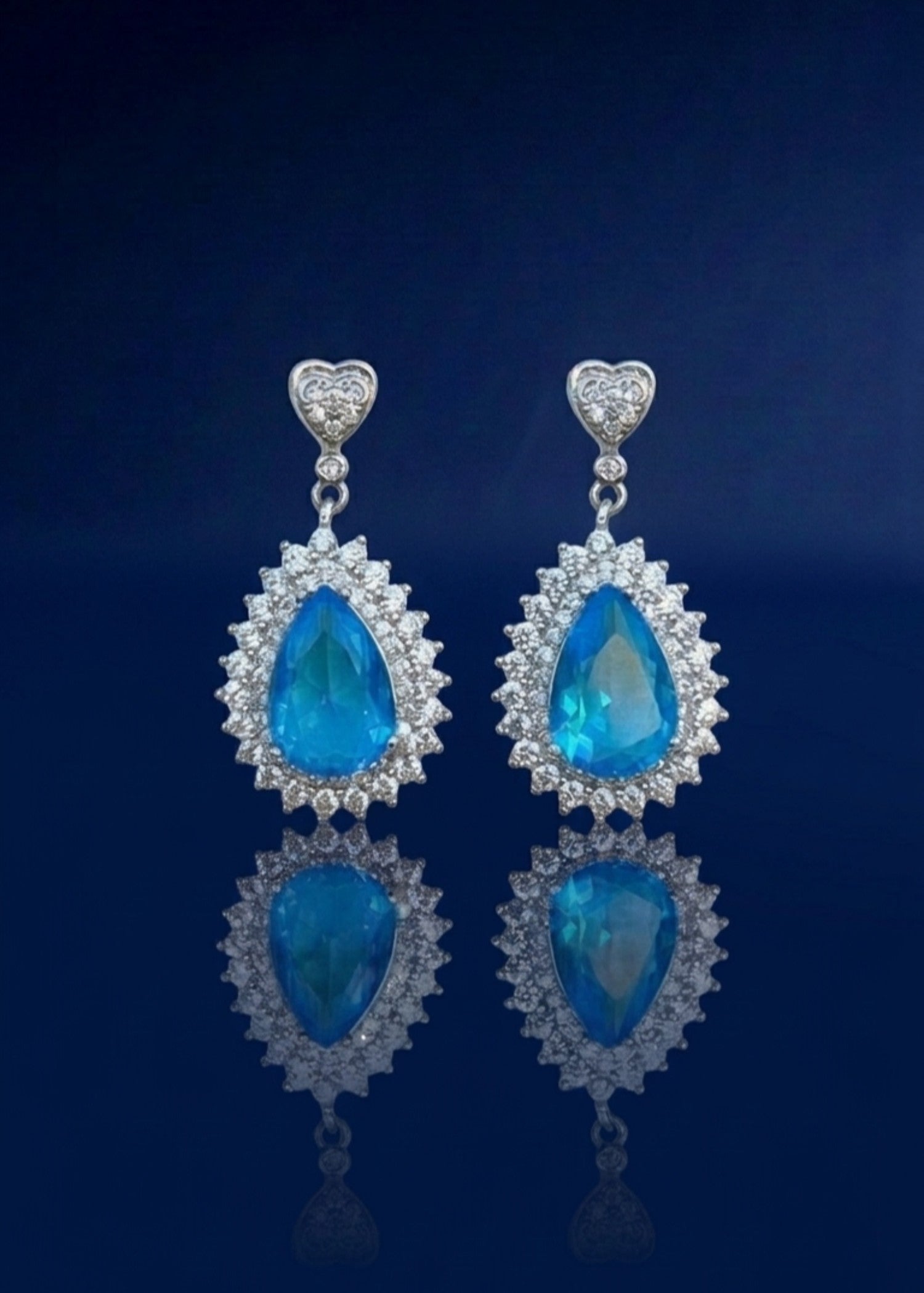Earrings in Blue Color by - Trendy Women Earrings STN1307