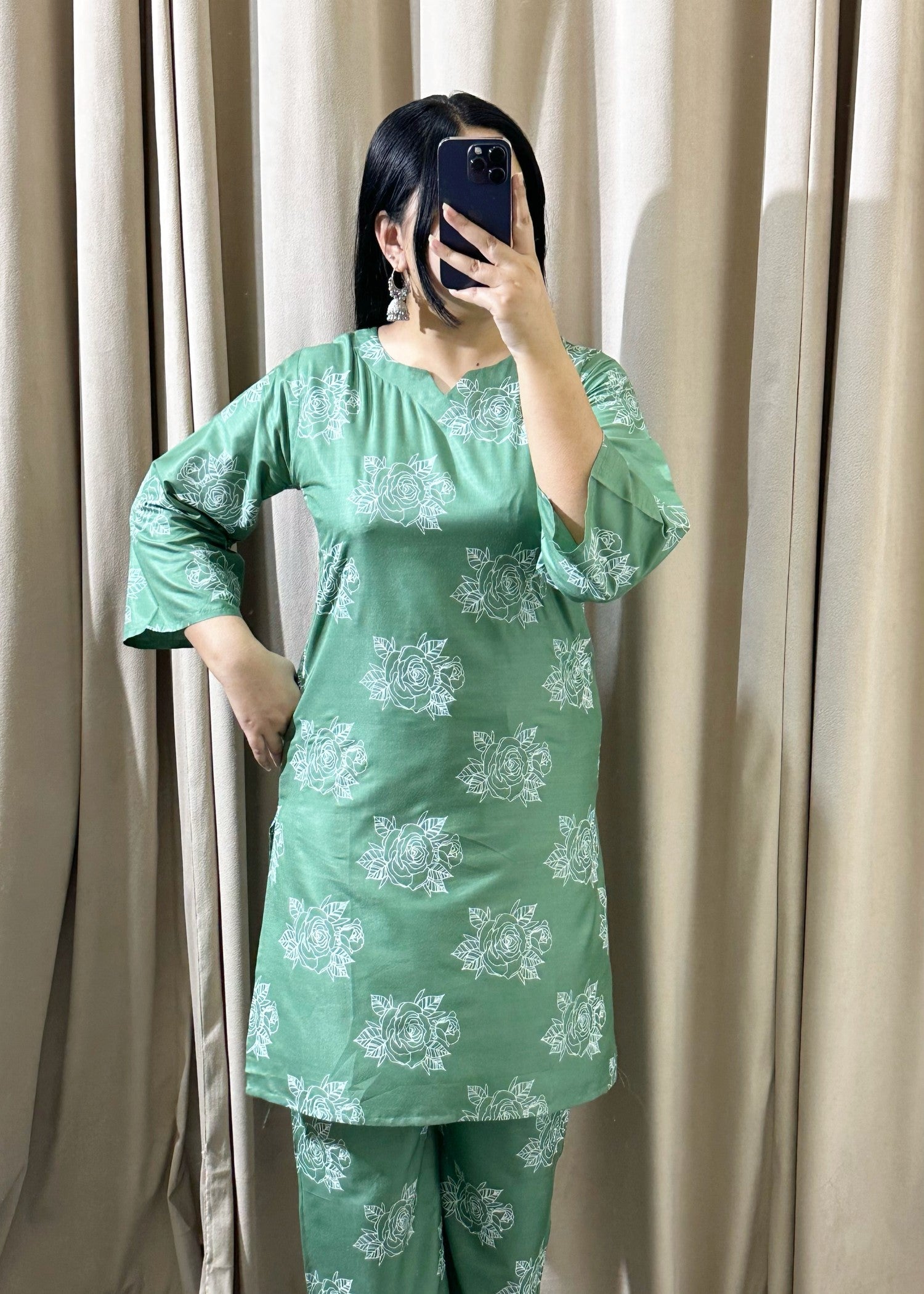 linen Co Ord Sets in Sage green