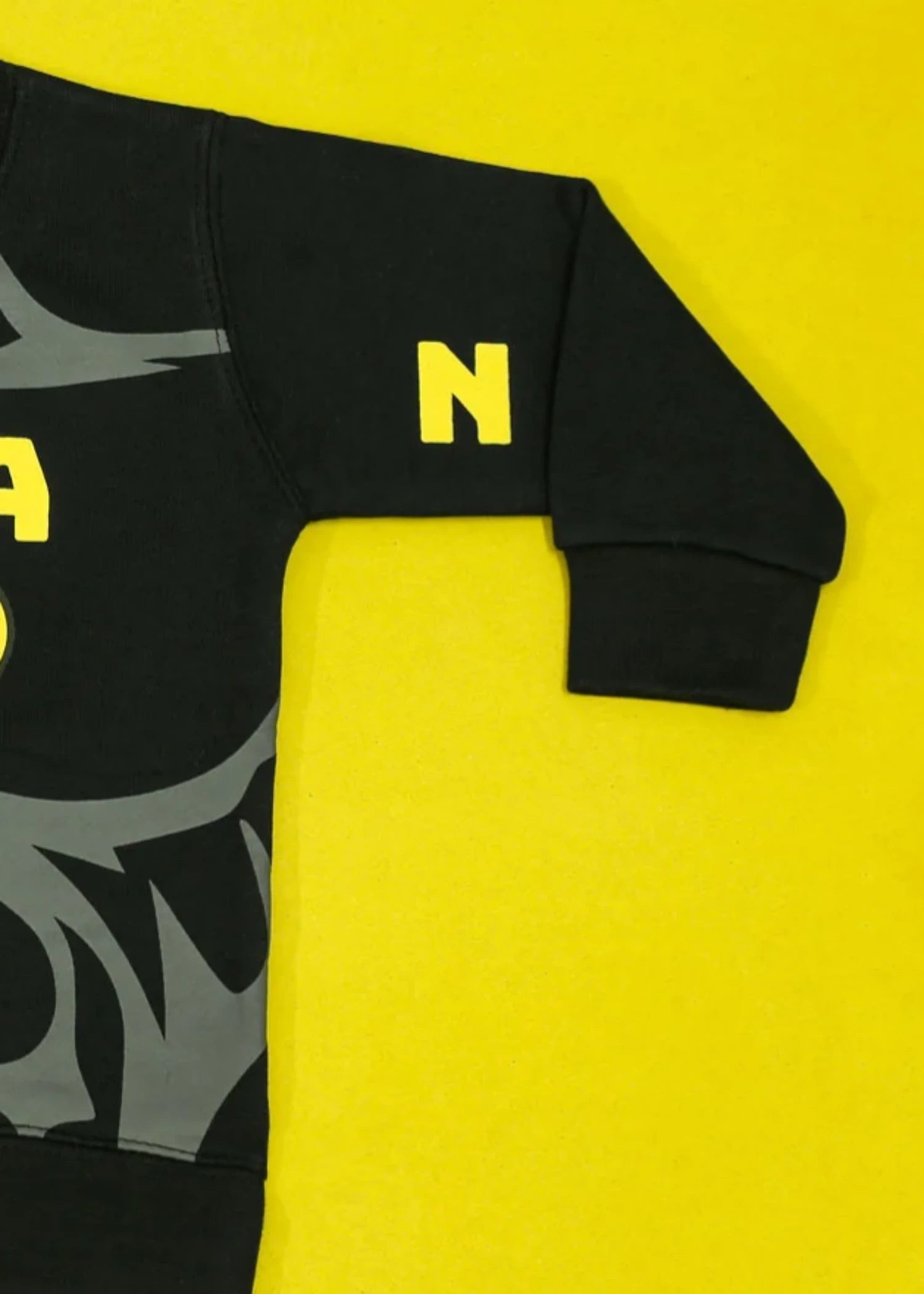 fleece Sweatshirt in Jet black