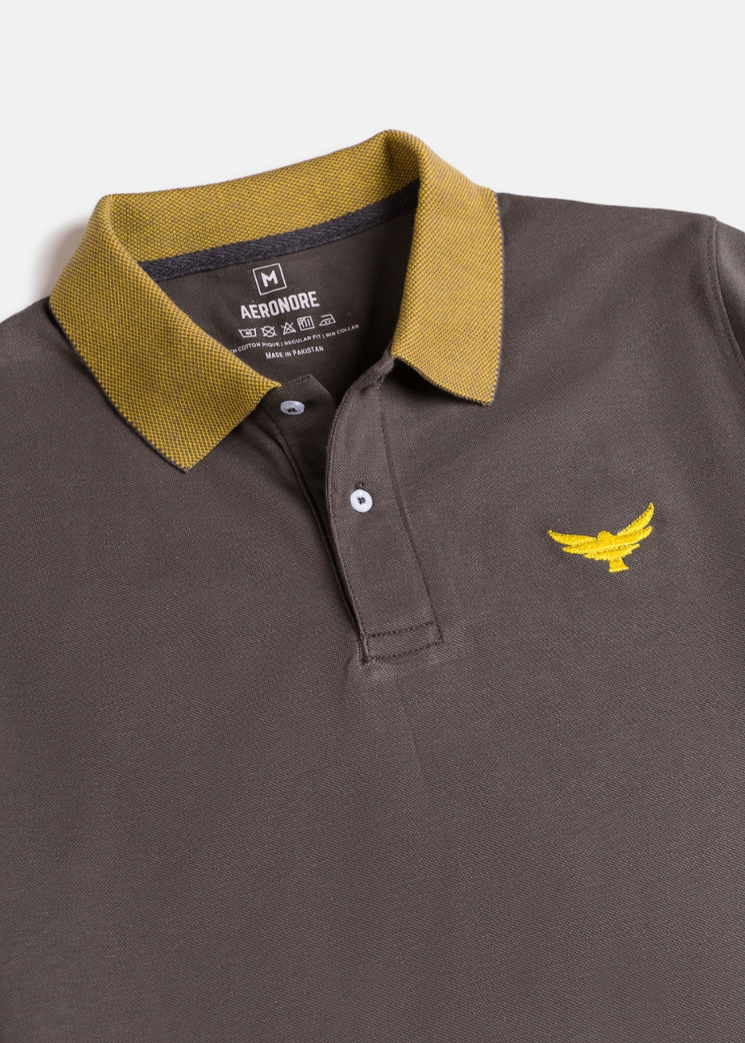 picot Polo Shirt in Hazelwood brown