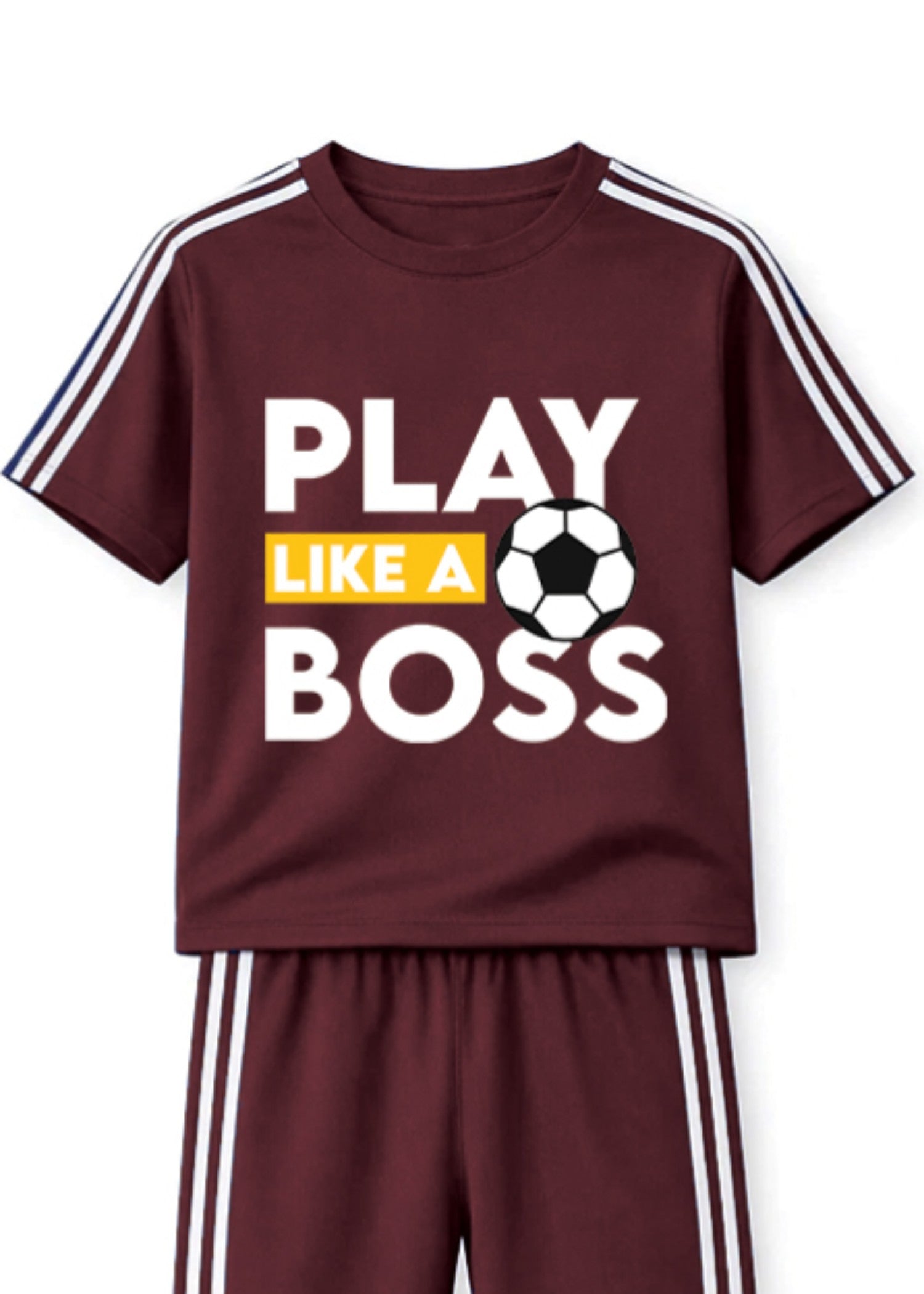 cotton Tracksuit in Maroon