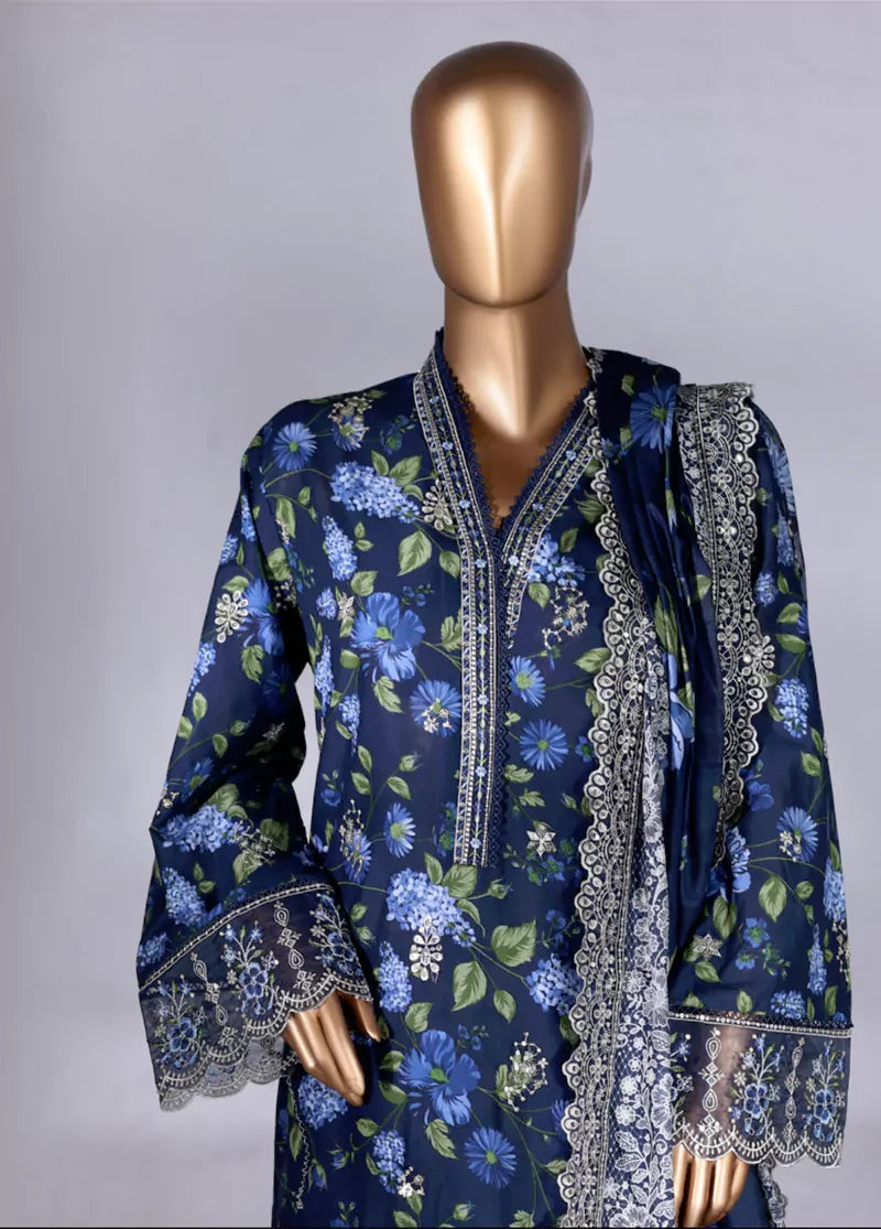Stitched Lawn Suit – B-7