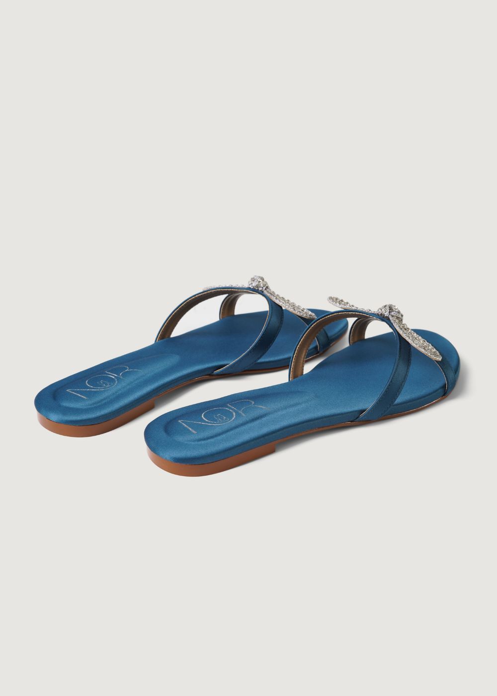 Slides in Teal by - High Quality Women Slides IUG4084