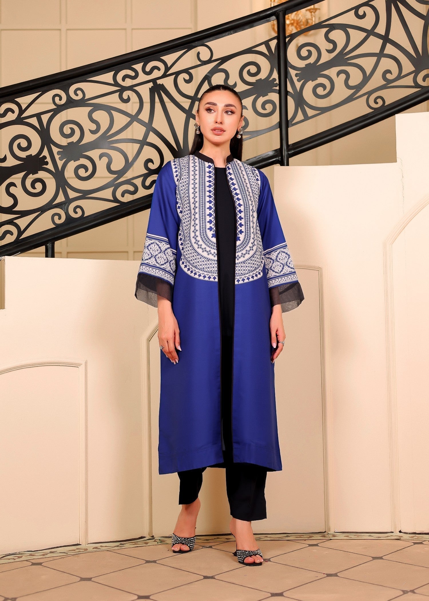 cambric Gown in Blue