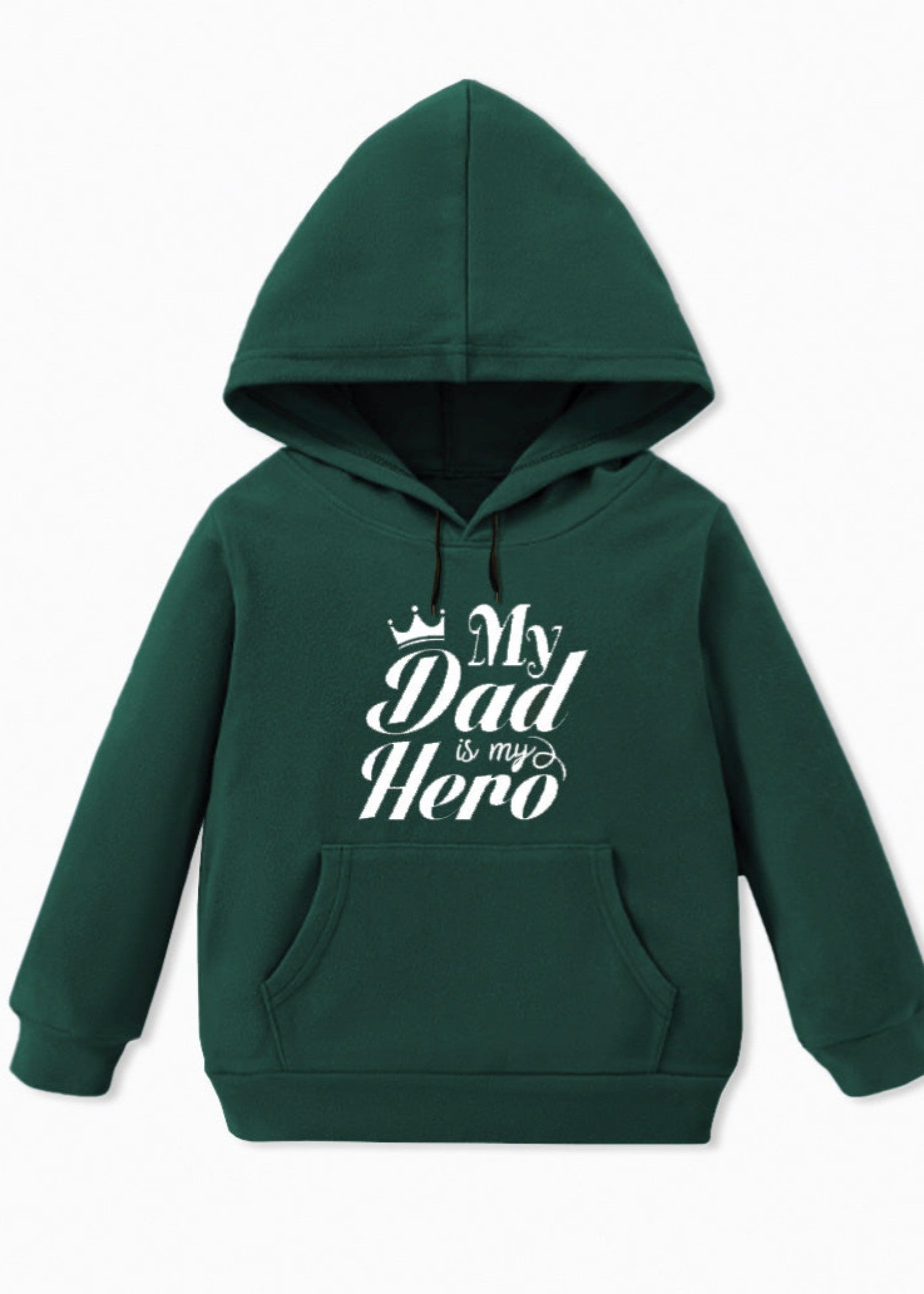 fleece Hoodie in Green