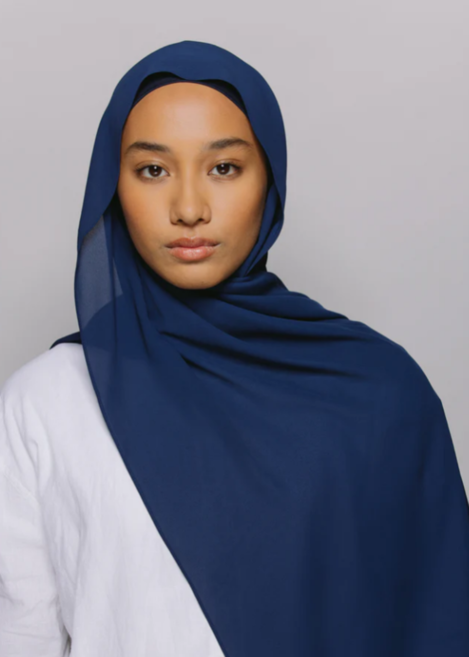 georgette Hijab in Navy blue