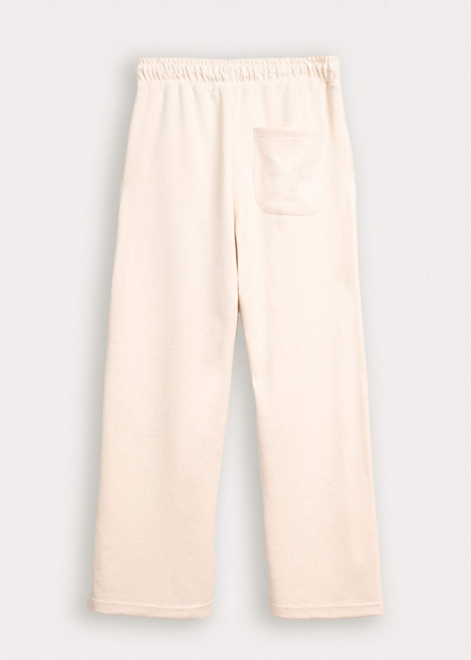 interlock knit Trousers in Off-white