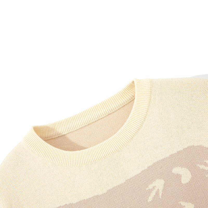 Fashionable and Simple Men'S Loose Warm Sweater