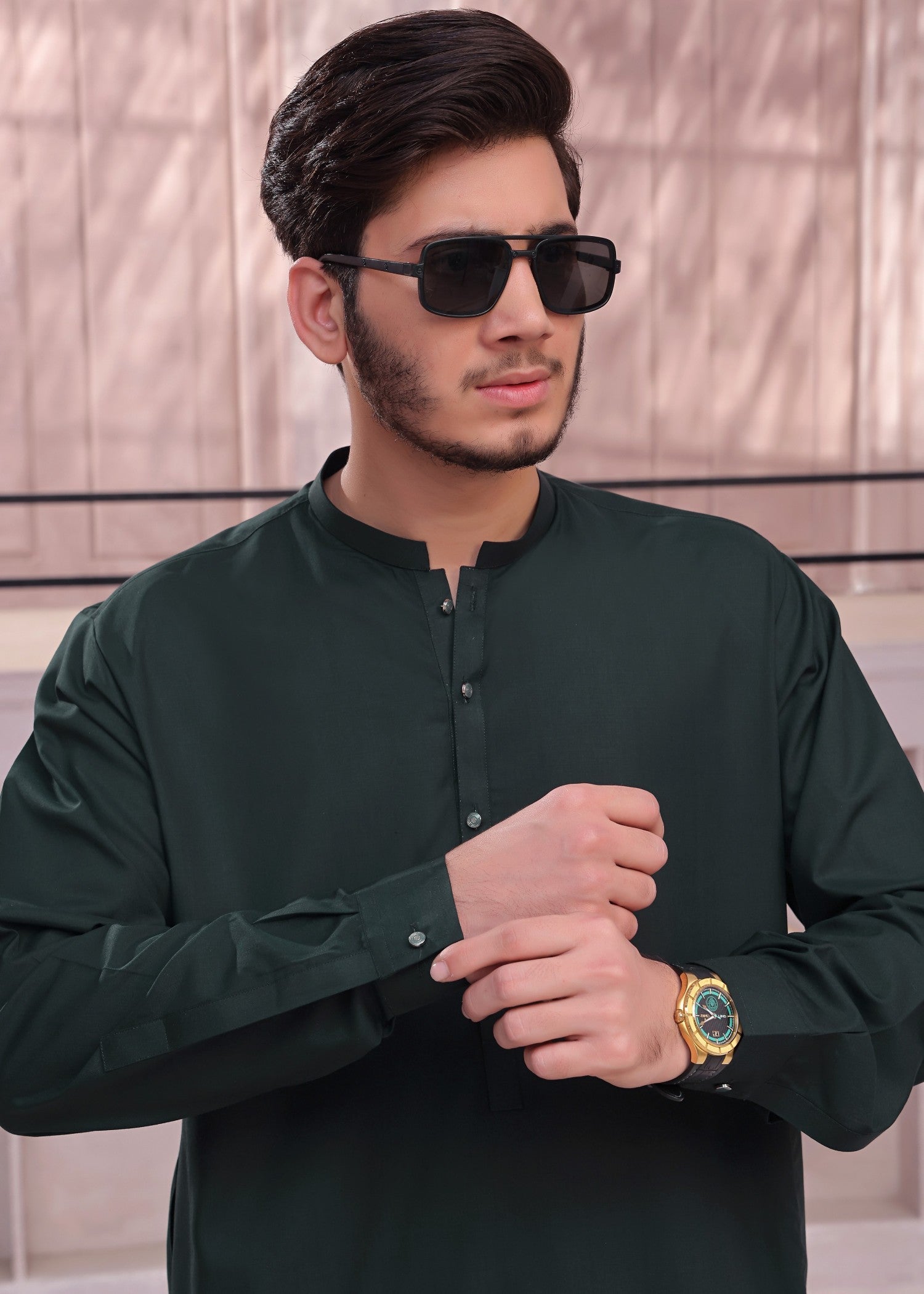 suiting Waistcoat in Dark green by The Great Masters (TGM)
