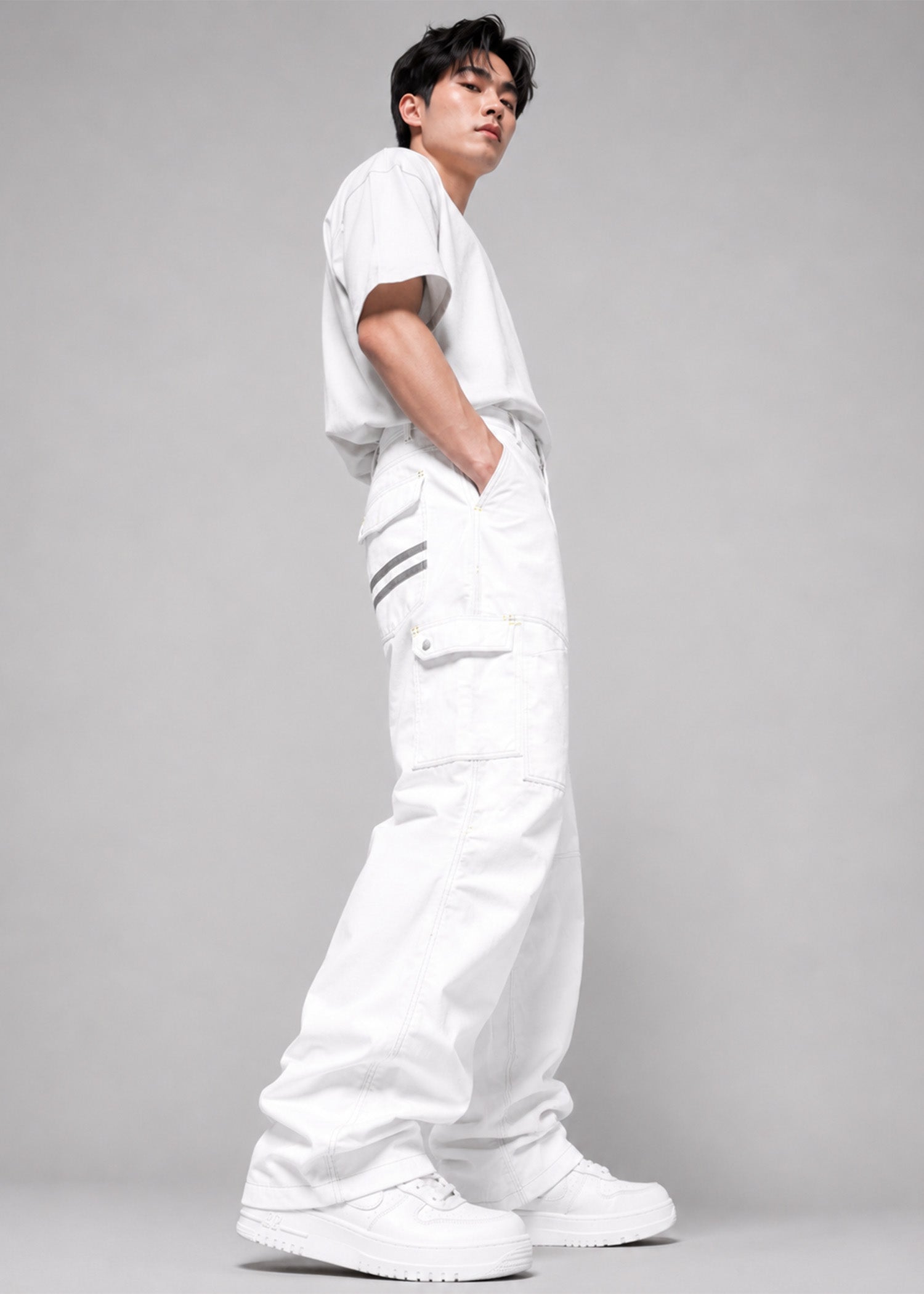 cotton Pants in White