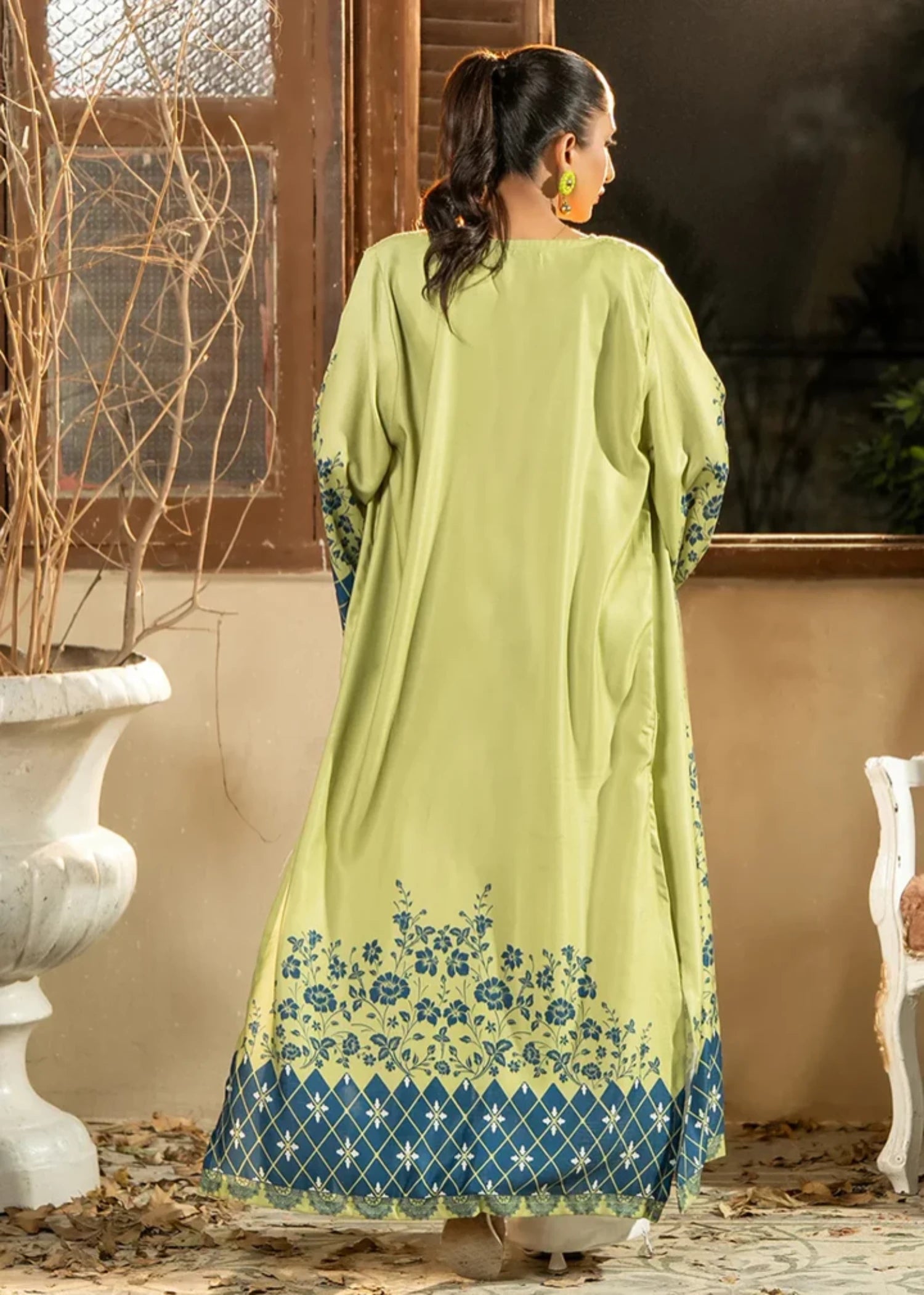 cambric Gown in Apple green