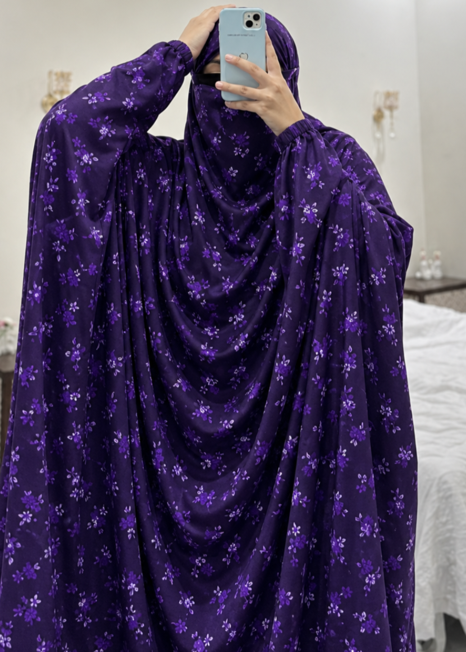 swiss lawn Chaddar in Purple