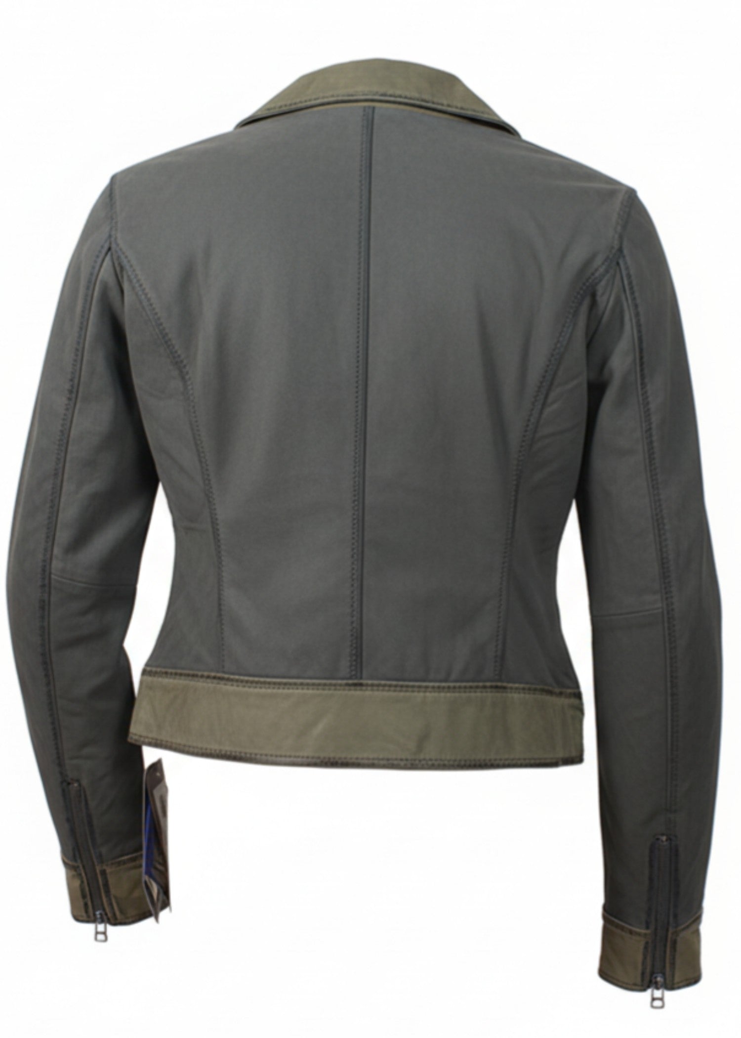 leather Jacket in Hunter green