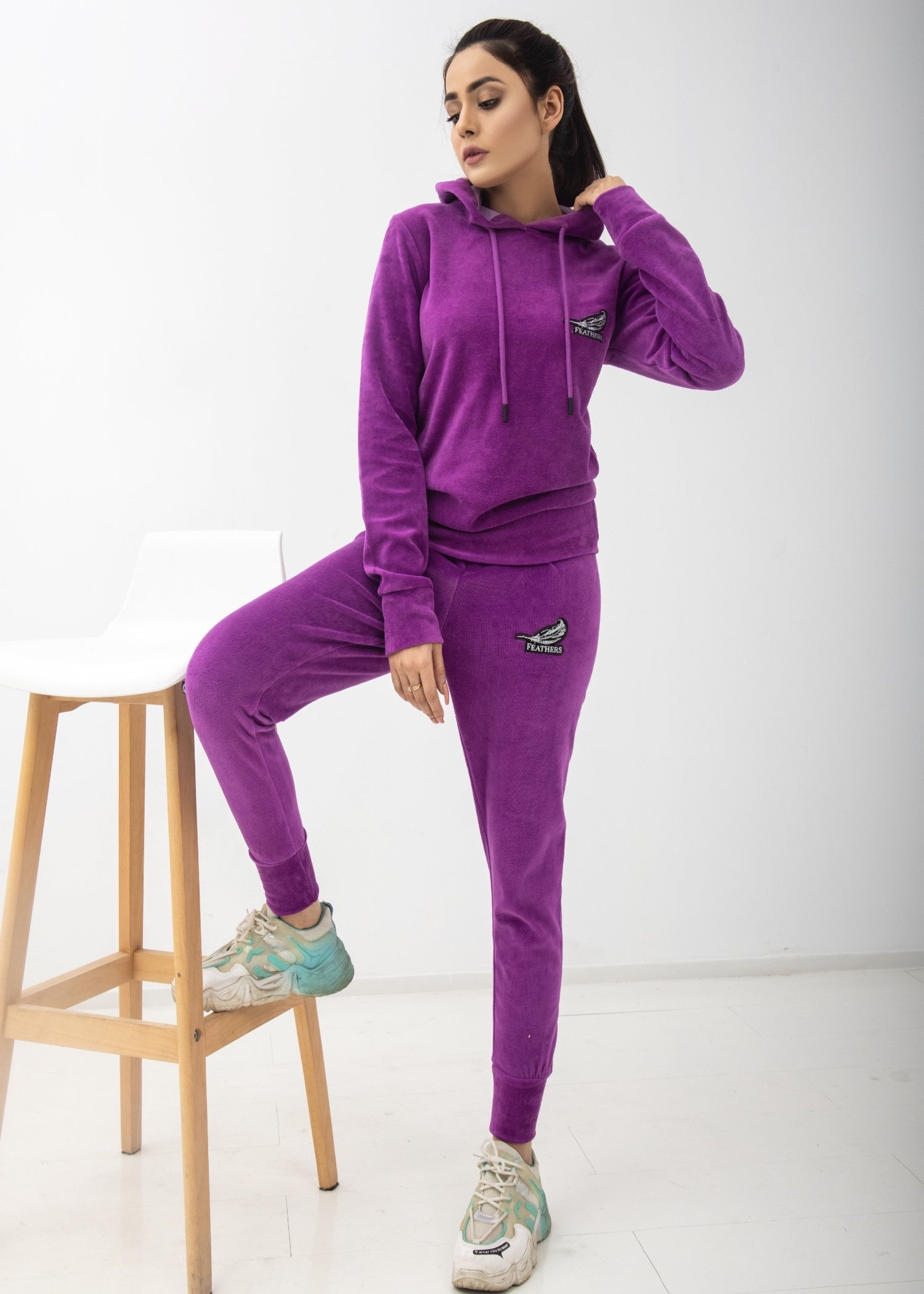 terry Co Ord Sets in Purple